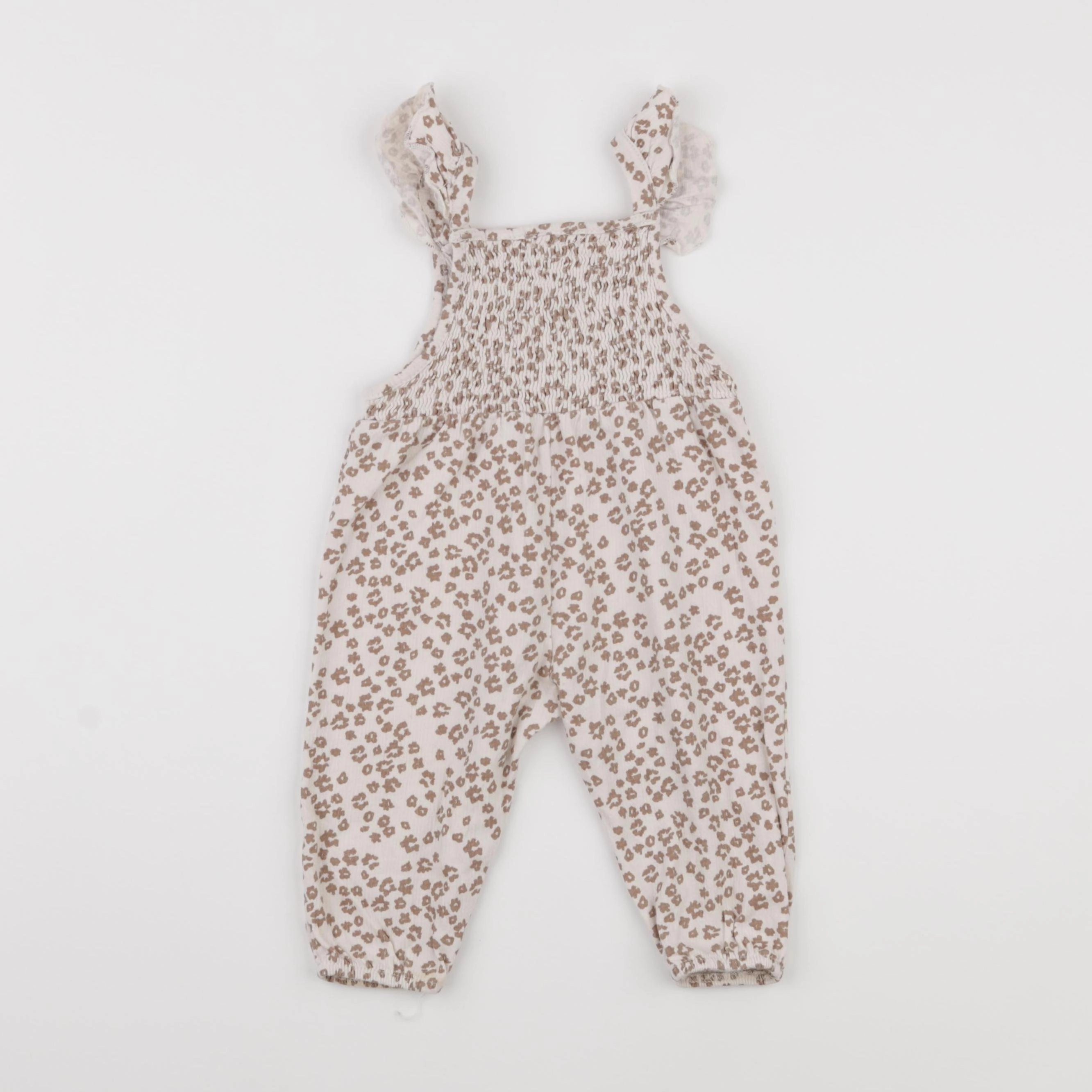 Zara - combinaison blanc, marron - 3/6 mois