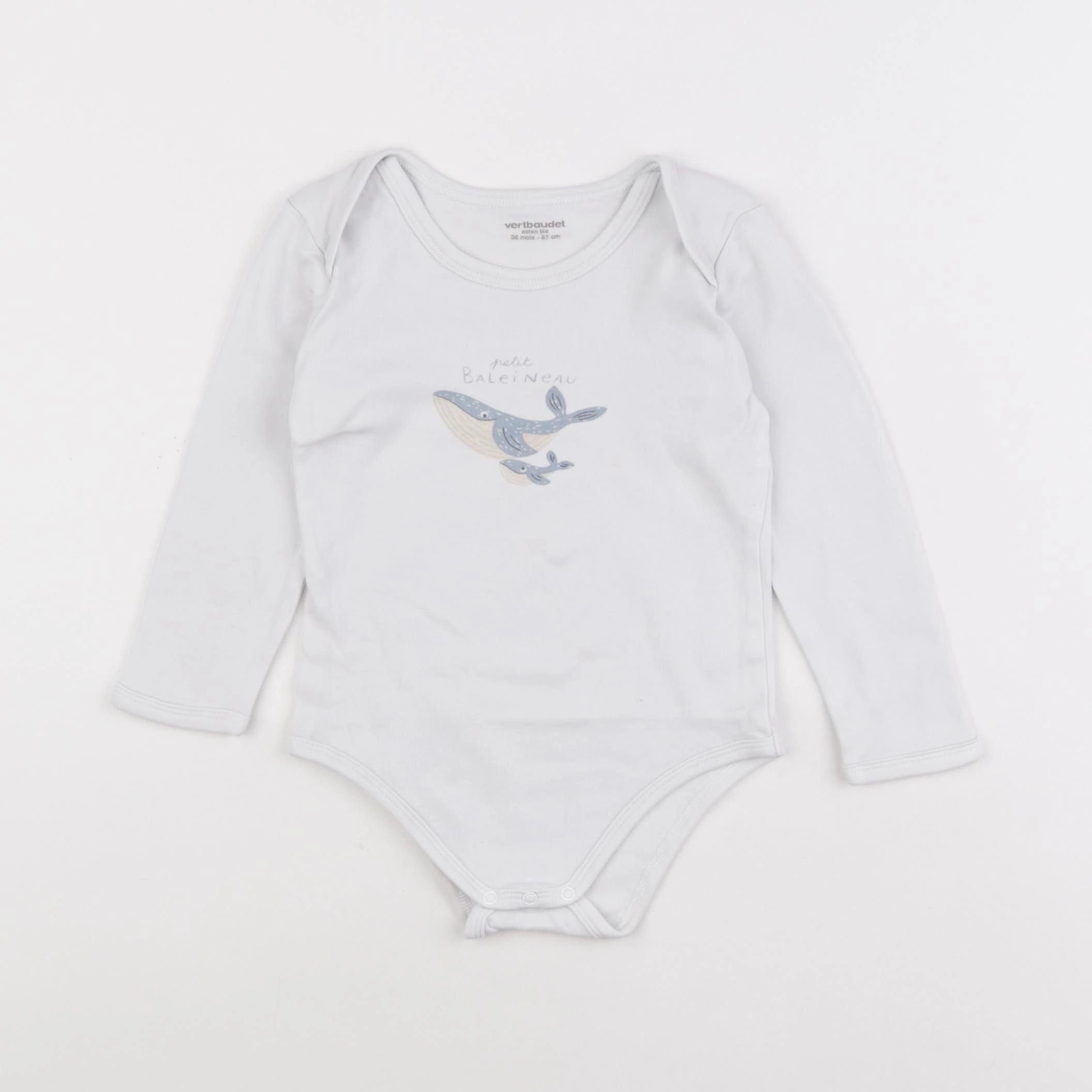 Vertbaudet - body blanc - 3 ans