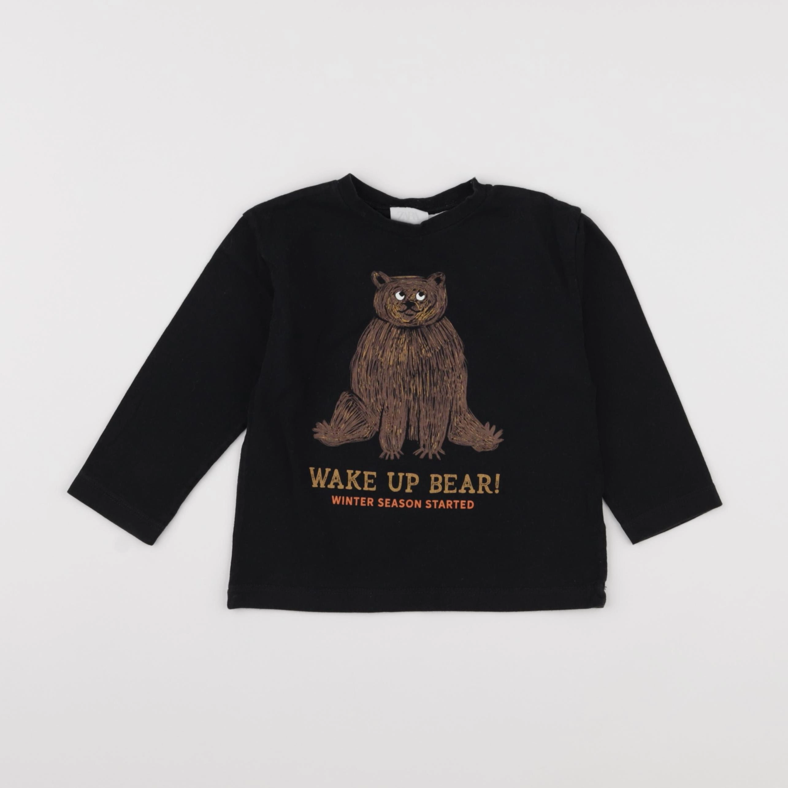 Zara - tee-shirt imprimé au dos noir - 18/24 mois