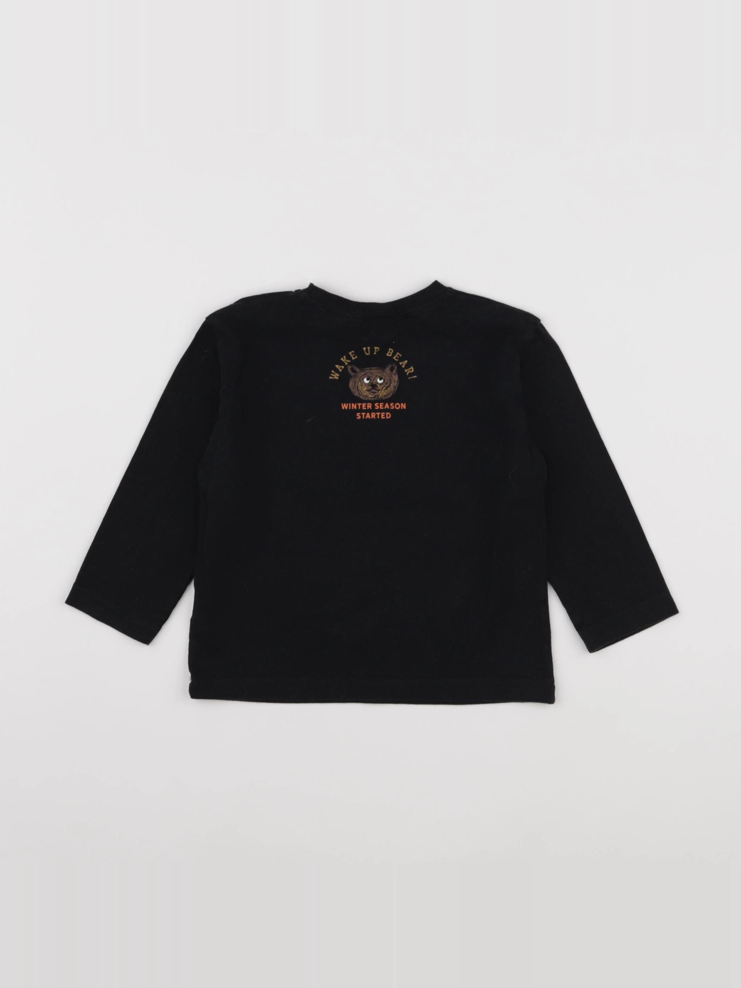 Zara - tee-shirt imprimé au dos noir - 18/24 mois
