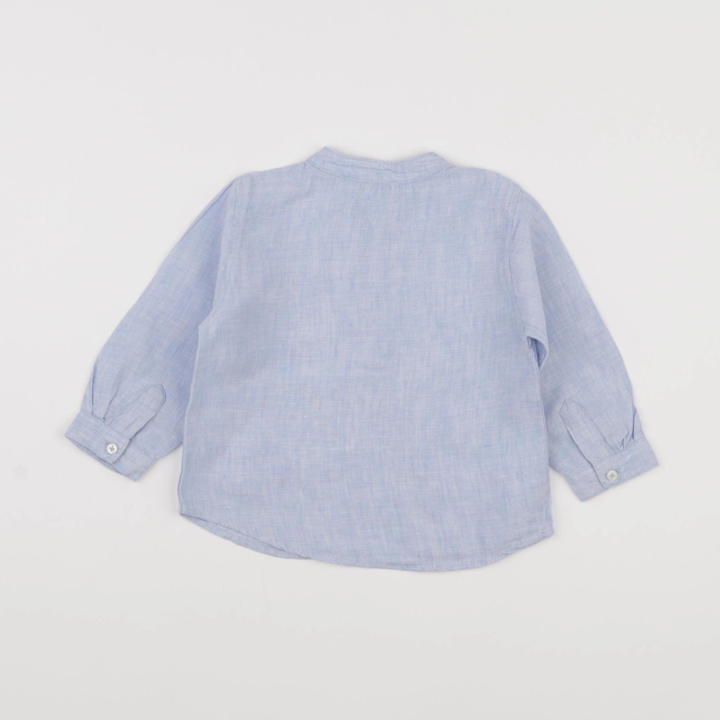 Boutchou - chemise bleu - 18 mois