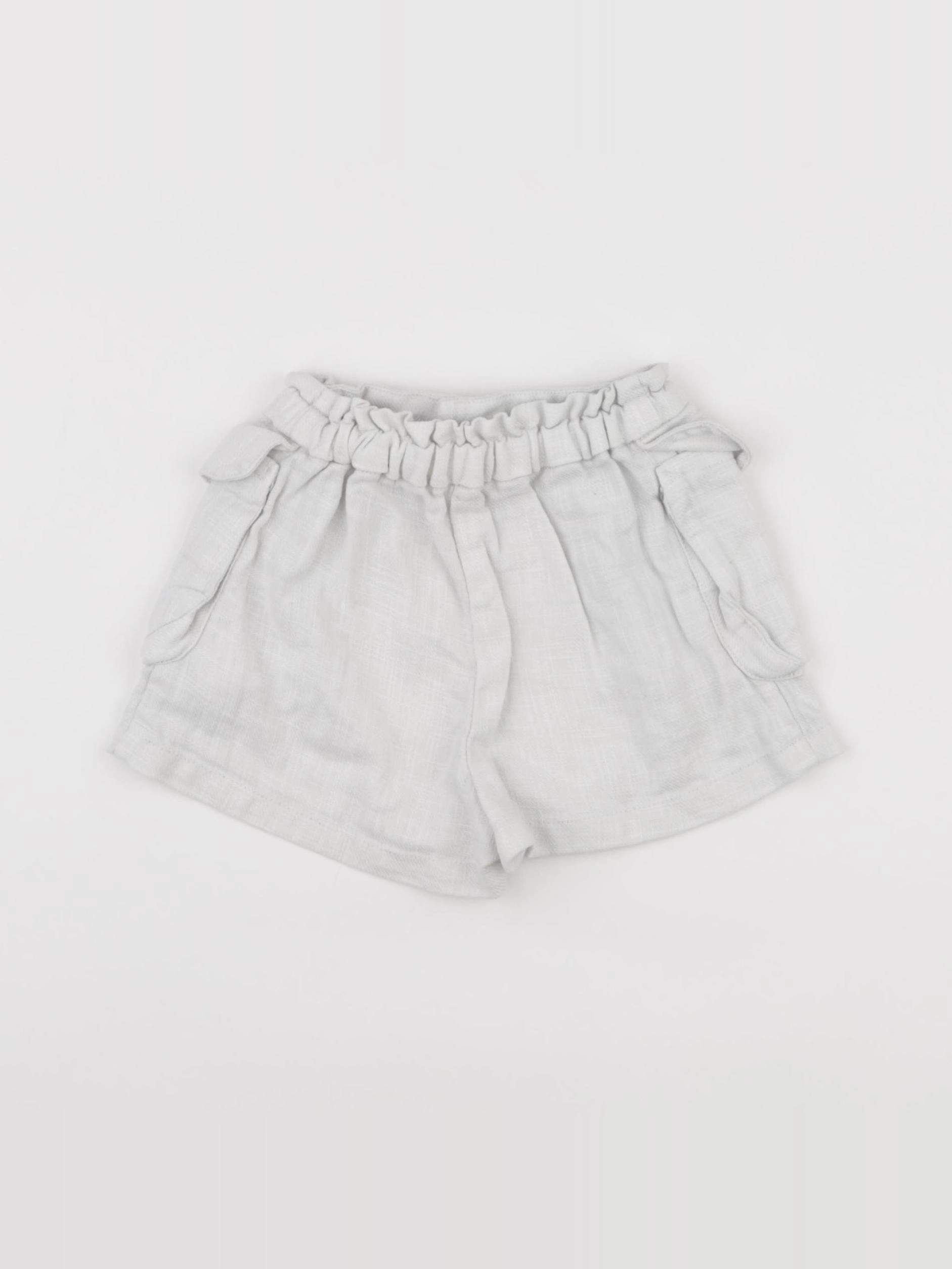 Zara - short beige - 12/18 mois