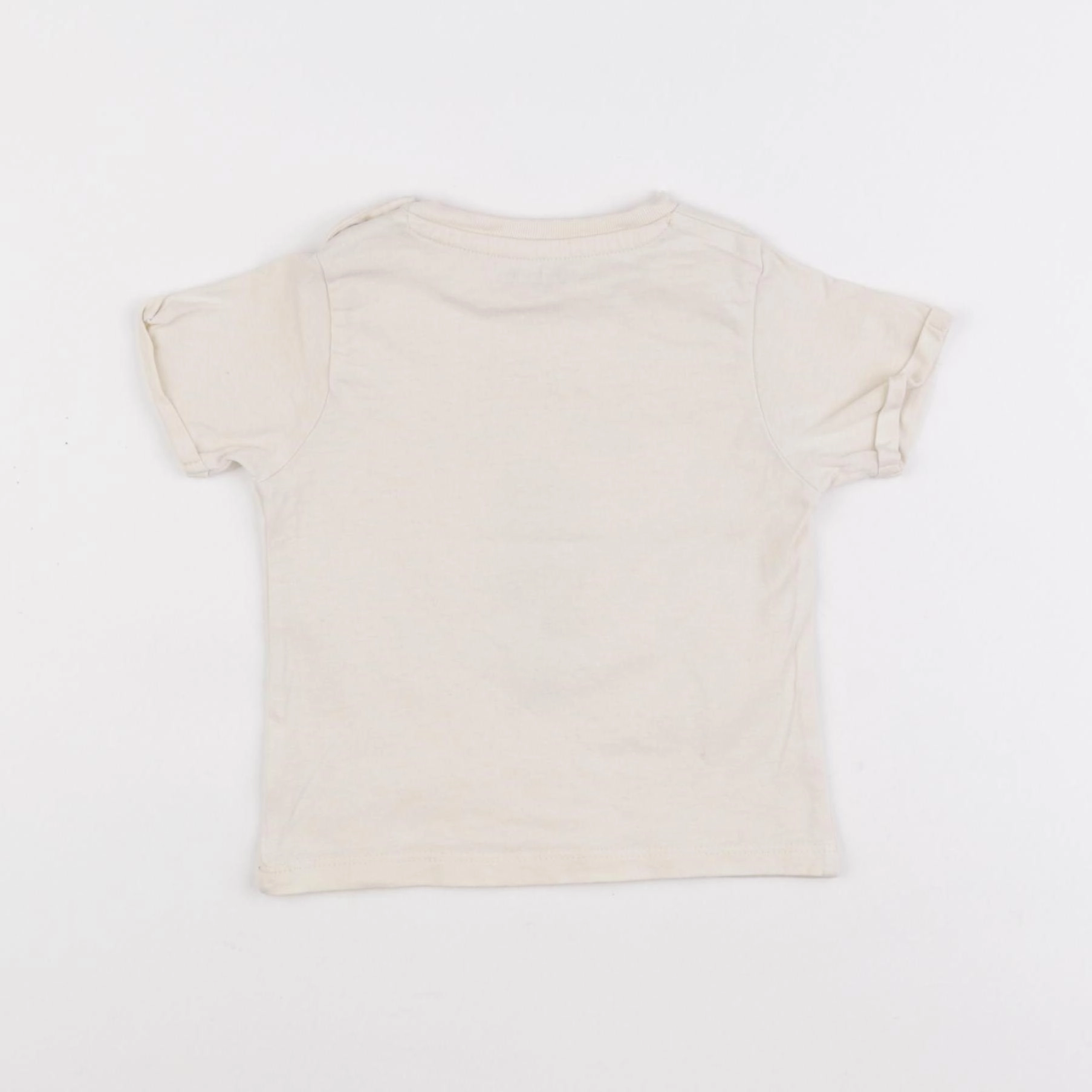 Vertbaudet - tee-shirt beige - 12 mois