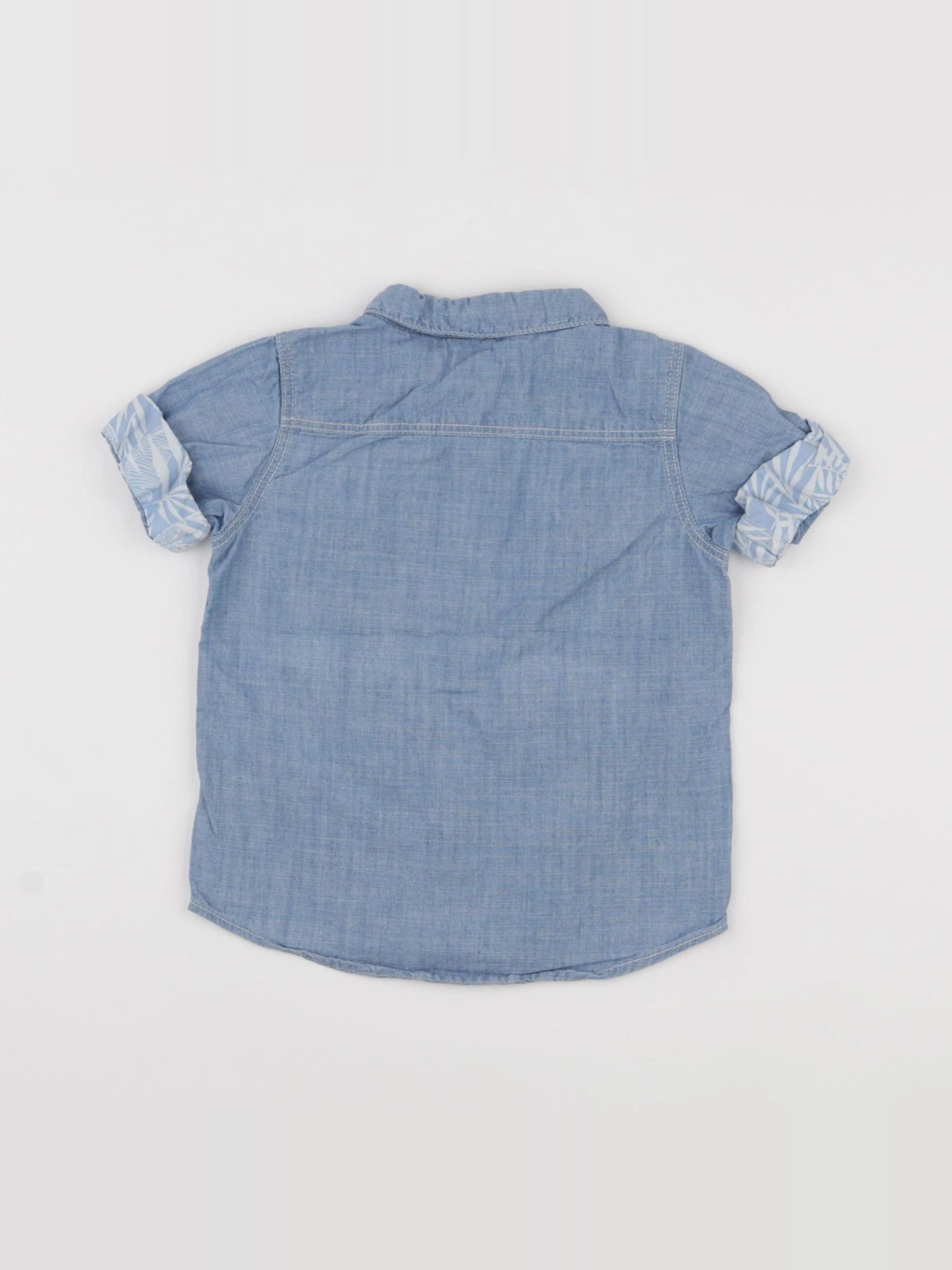 H&M - chemise bleu - 9/12 mois