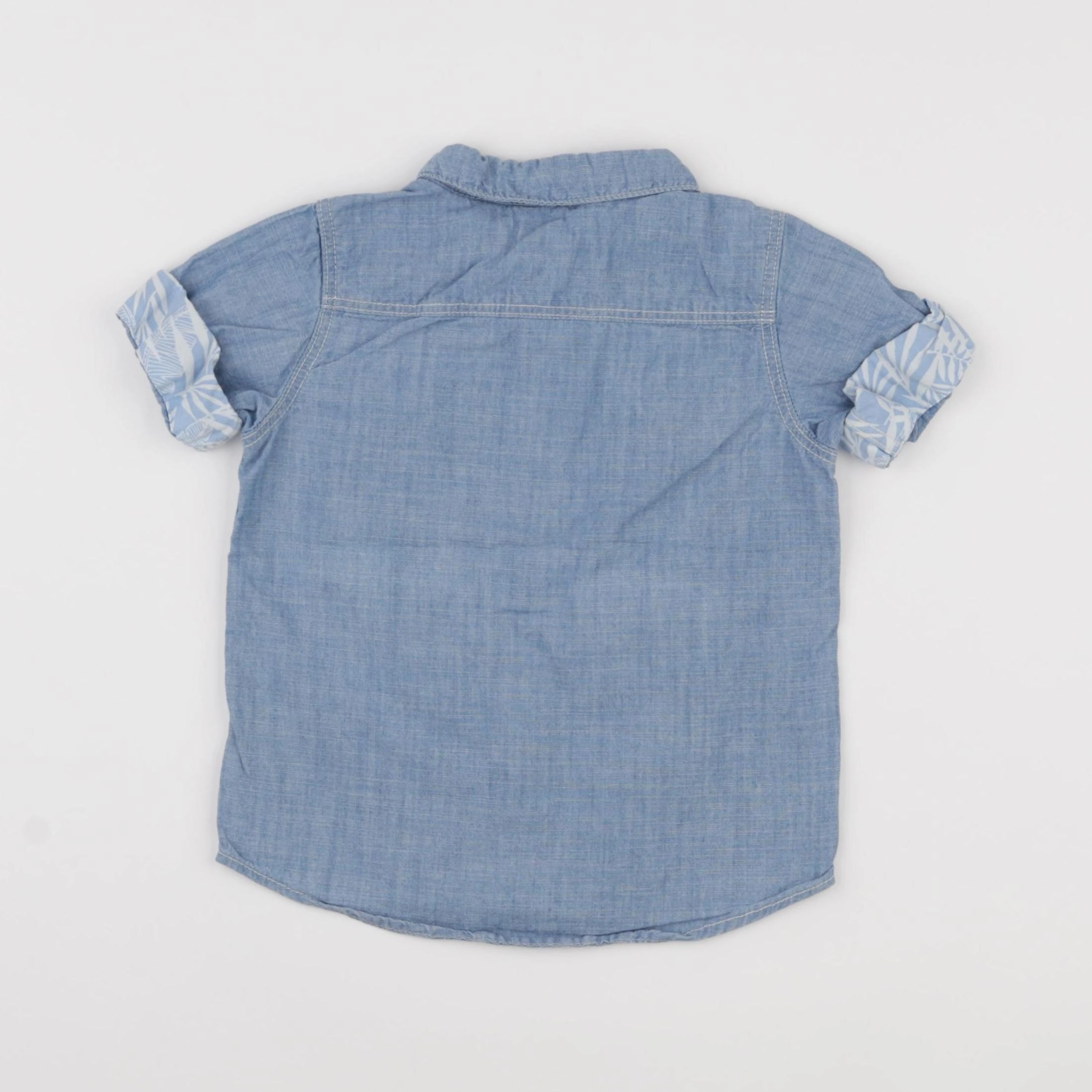 H&M - chemise bleu - 9/12 mois