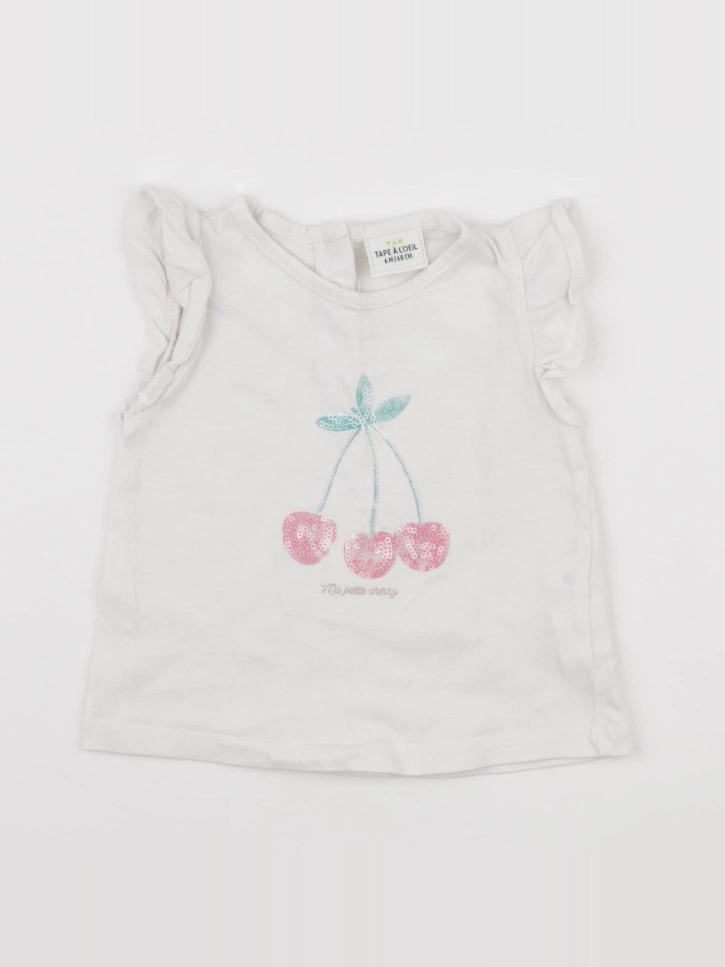 Tape à l'oeil - tee-shirt blanc - 6 mois