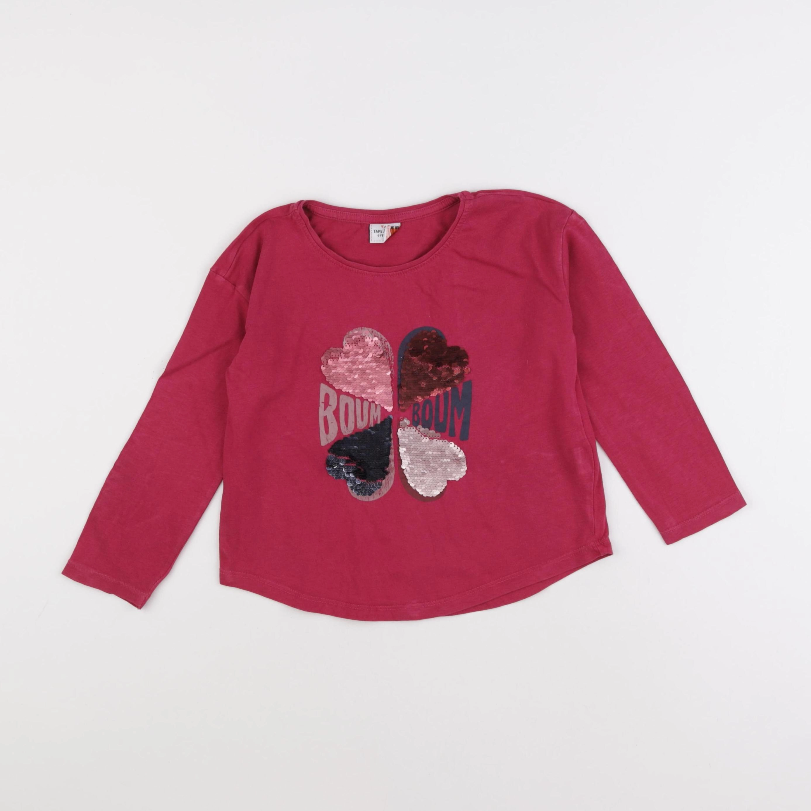 Tape à l'oeil - tee-shirt rose - 4 ans
