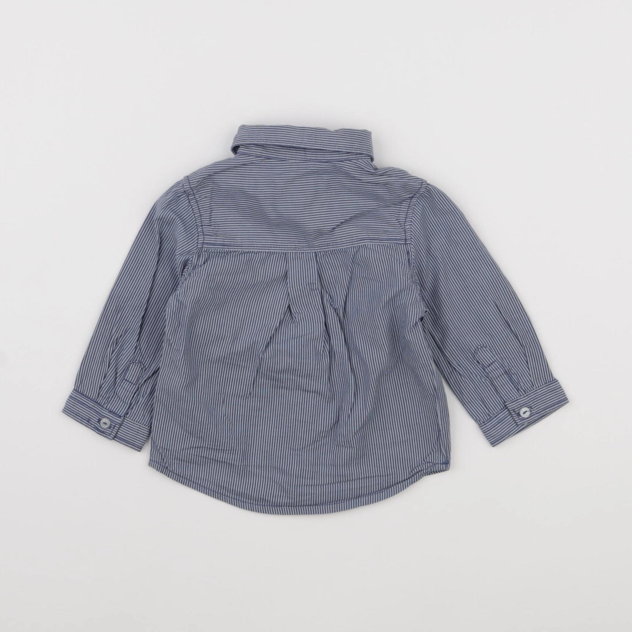 Vertbaudet - chemise bleu - 6 mois