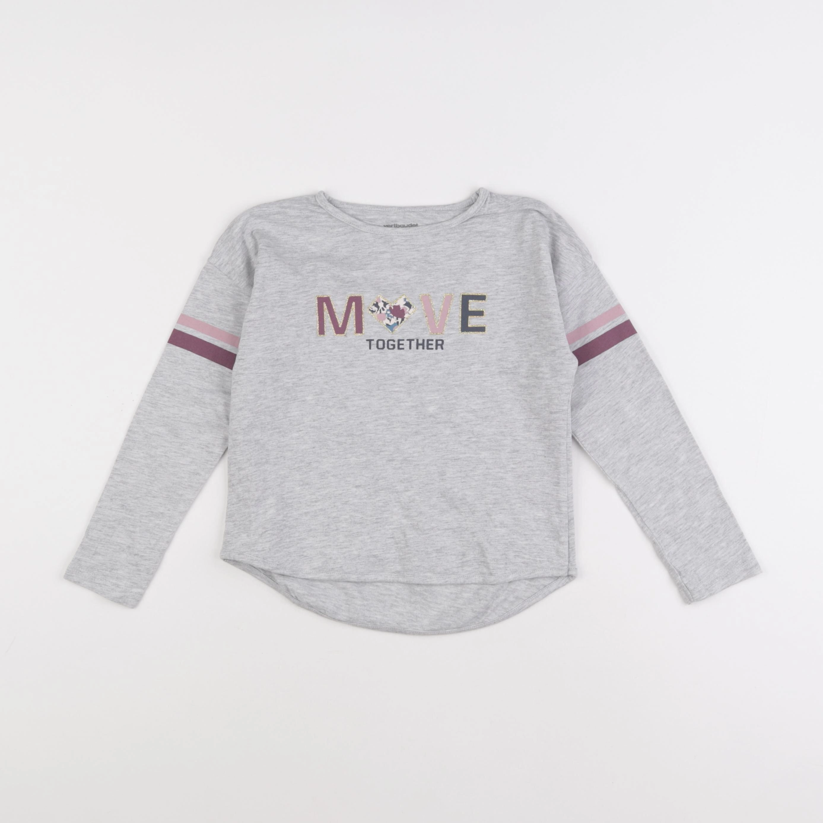 Vertbaudet - tee-shirt gris - 6 ans