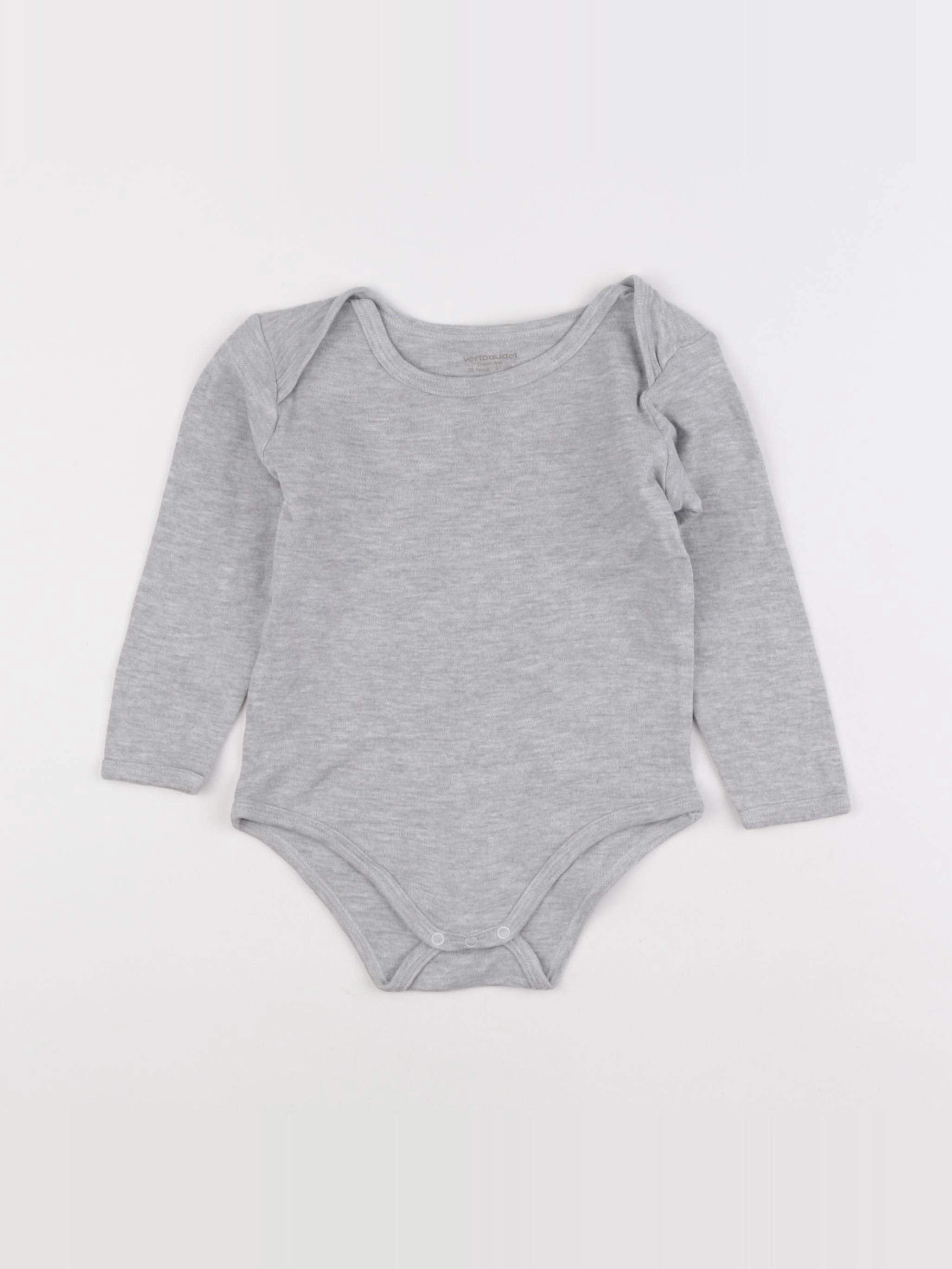 Vertbaudet - body gris - 36 mois