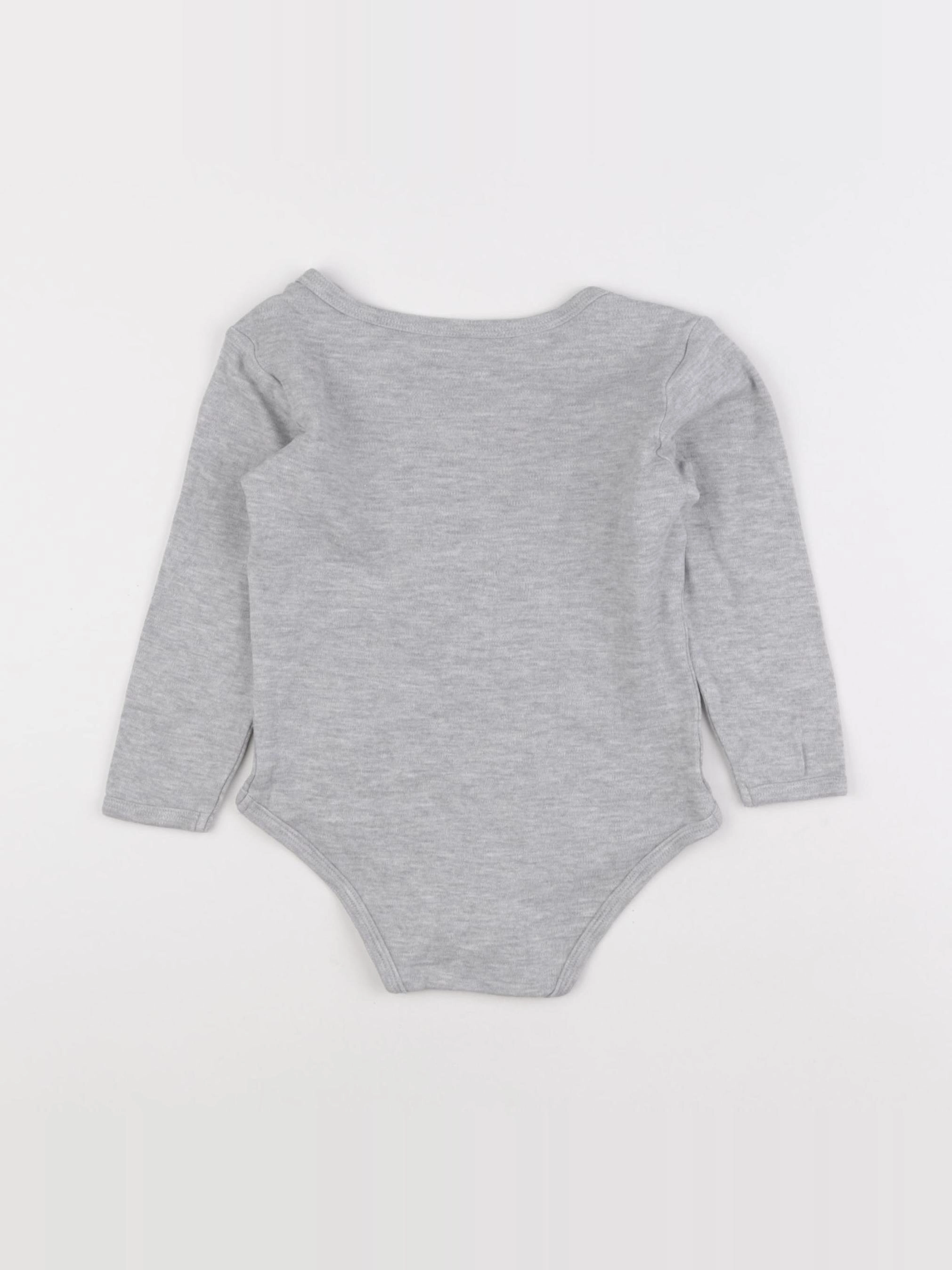 Vertbaudet - body gris - 36 mois