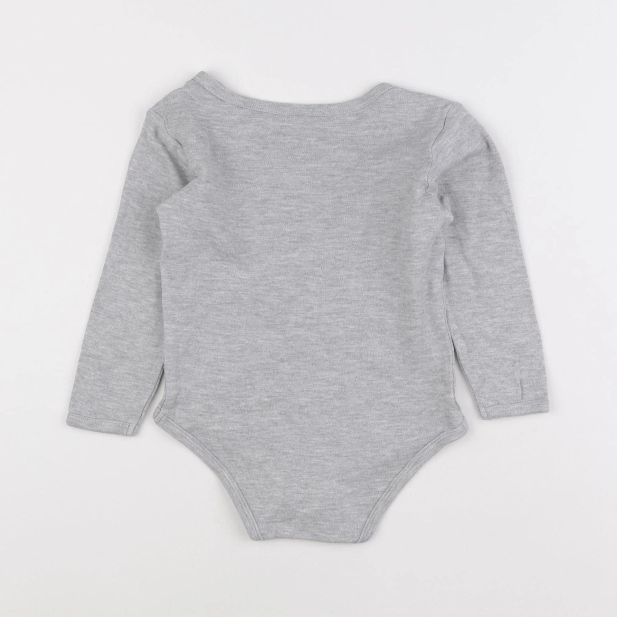 Vertbaudet - body gris - 36 mois