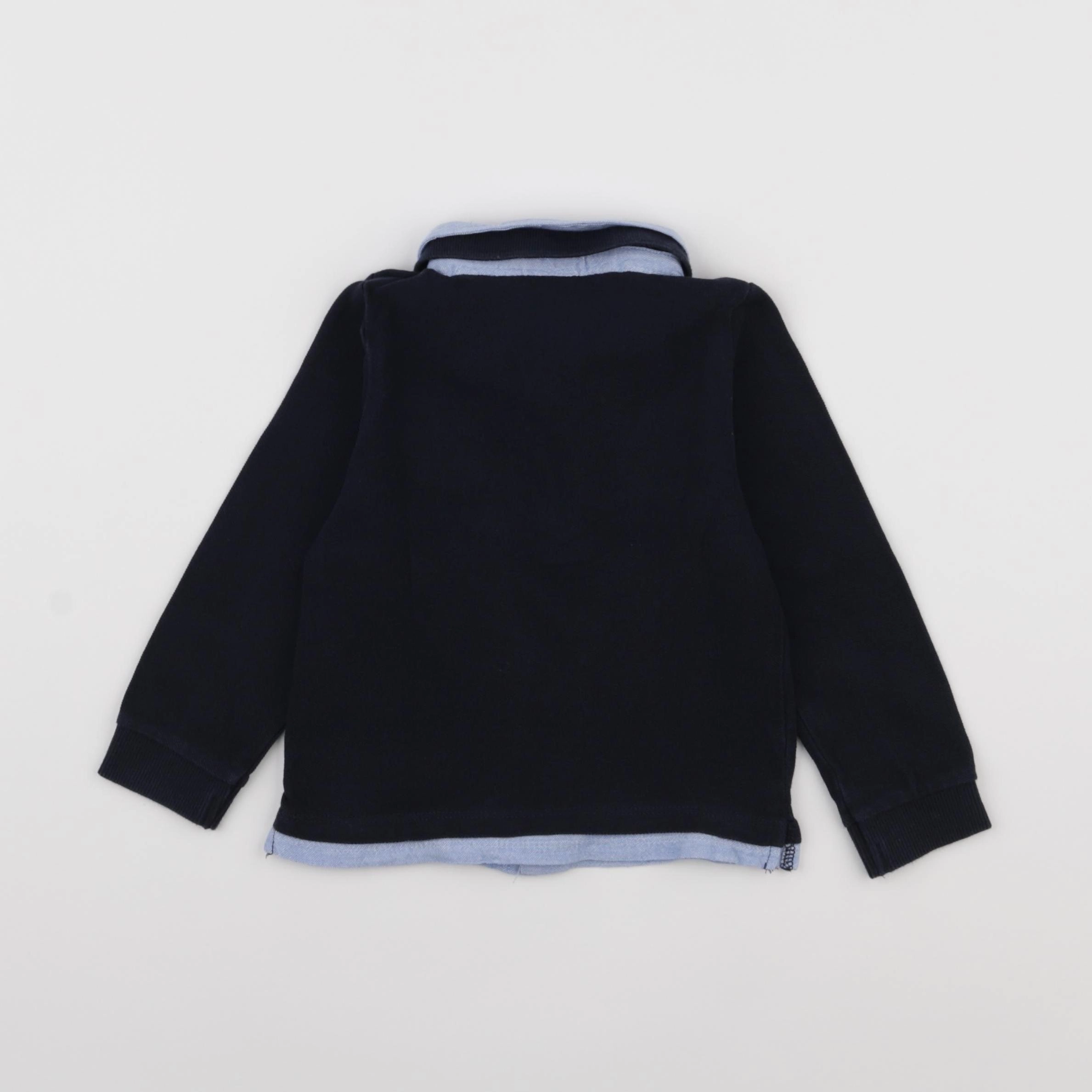 Tape à l'oeil - polo bleu - 24 mois
