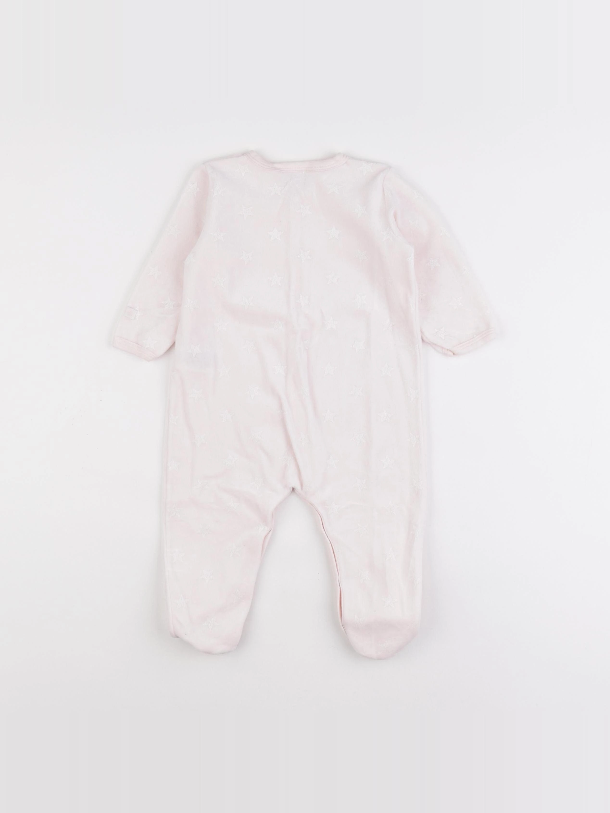 Petit Bateau - pyjama velours rose - 12 mois