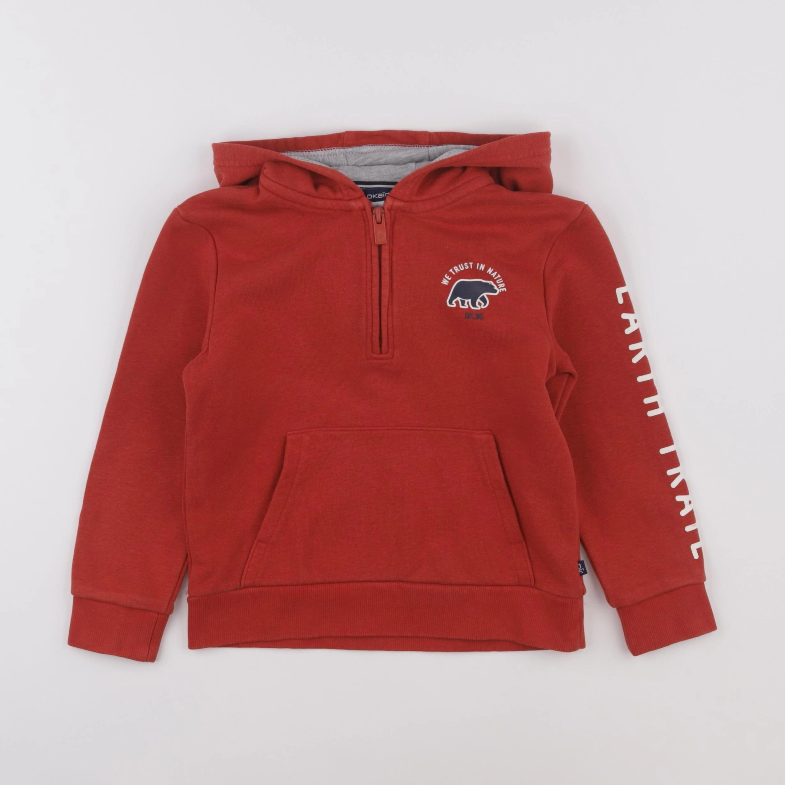 Okaidi - sweat orange - 5 ans