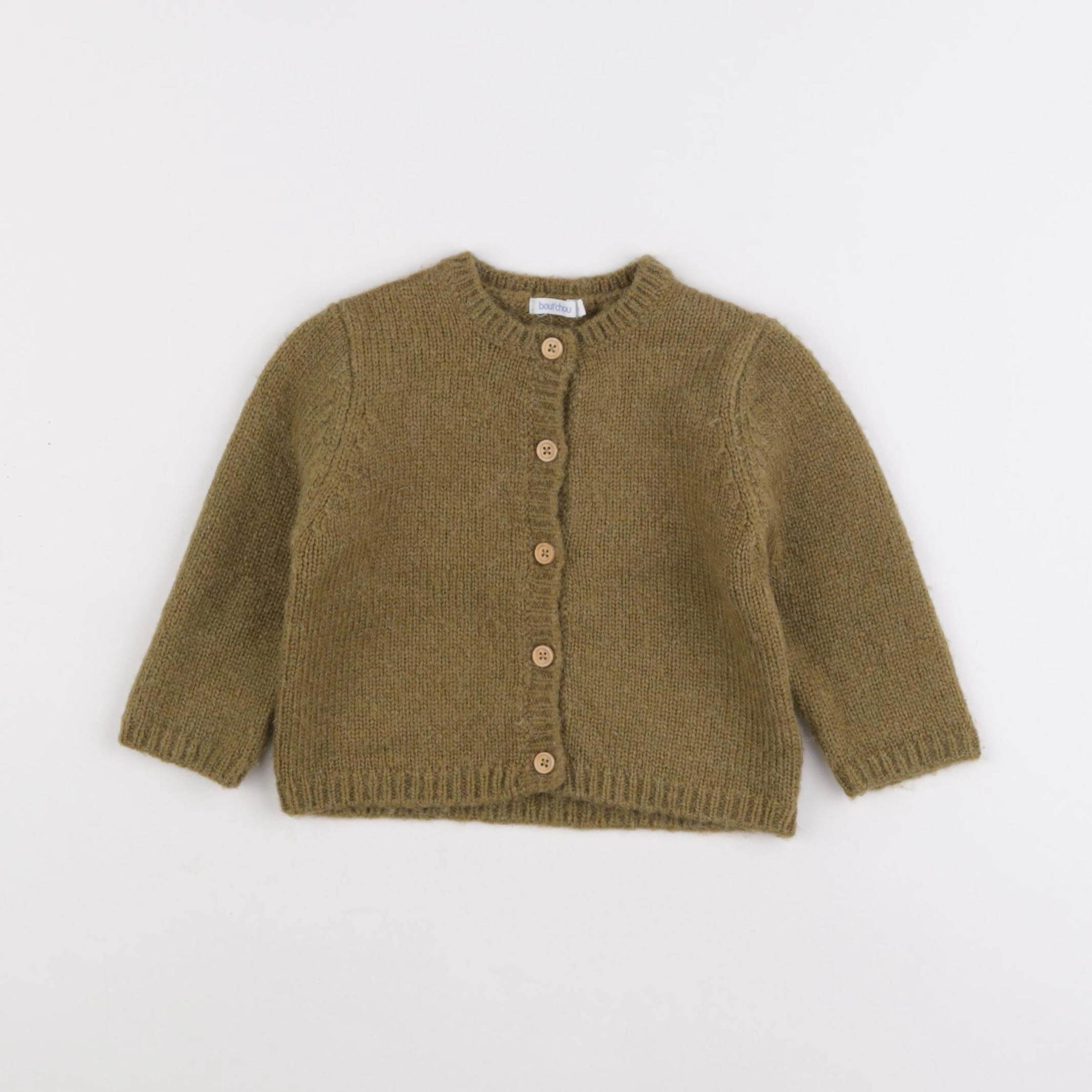 Boutchou - gilet vert - 9 mois
