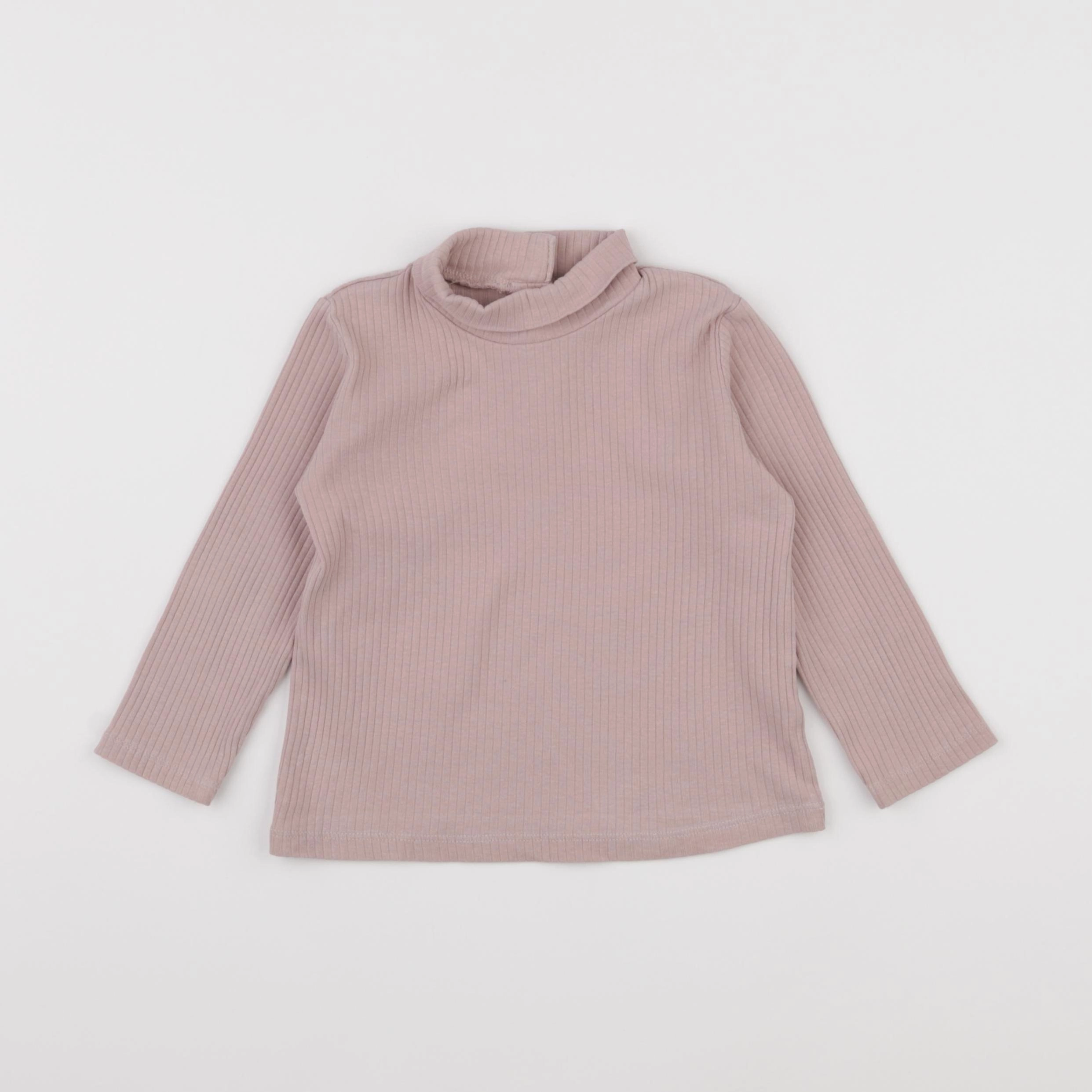 La Redoute - sous-pull rose - 2 ans