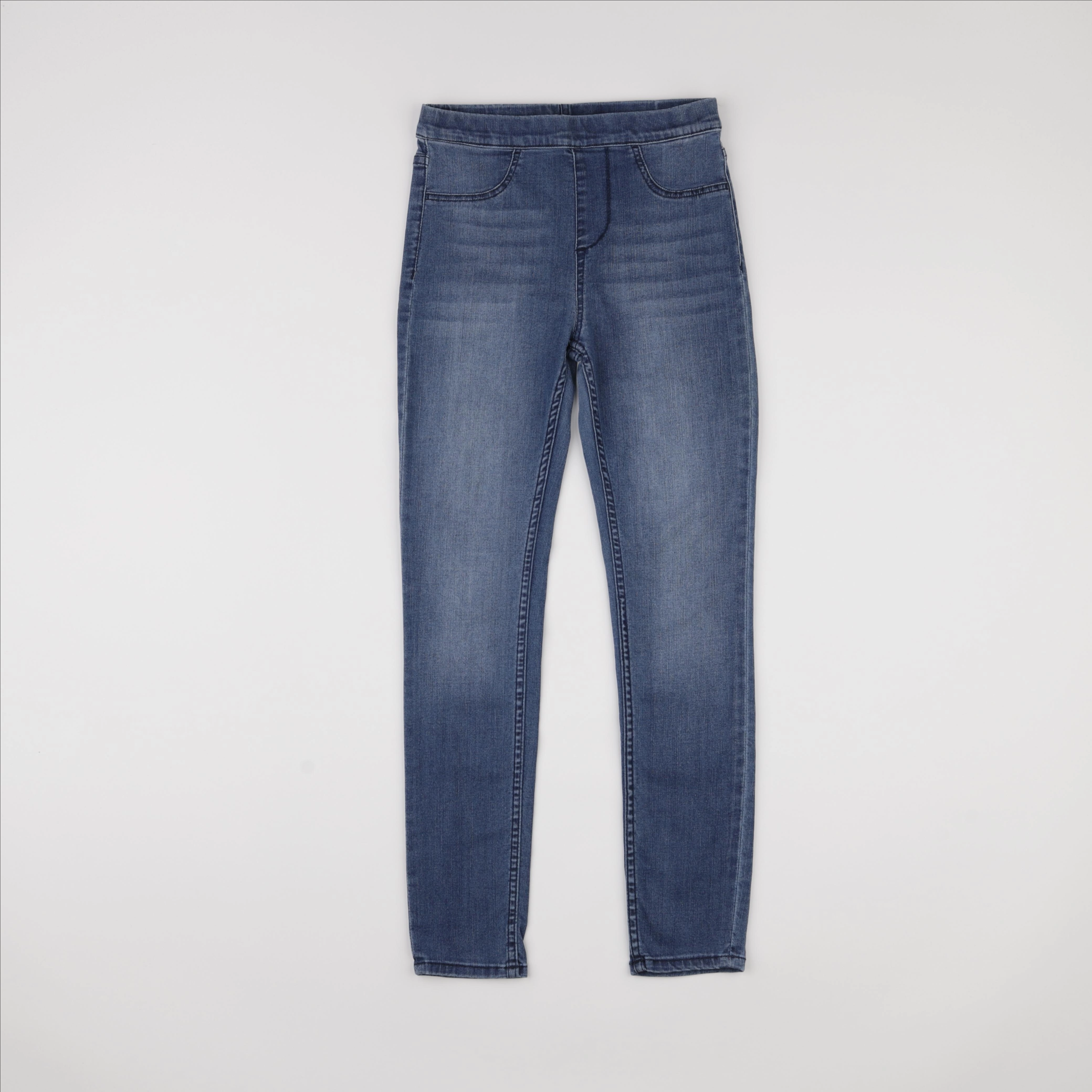 H&M - jegging bleu - 9/10 ans