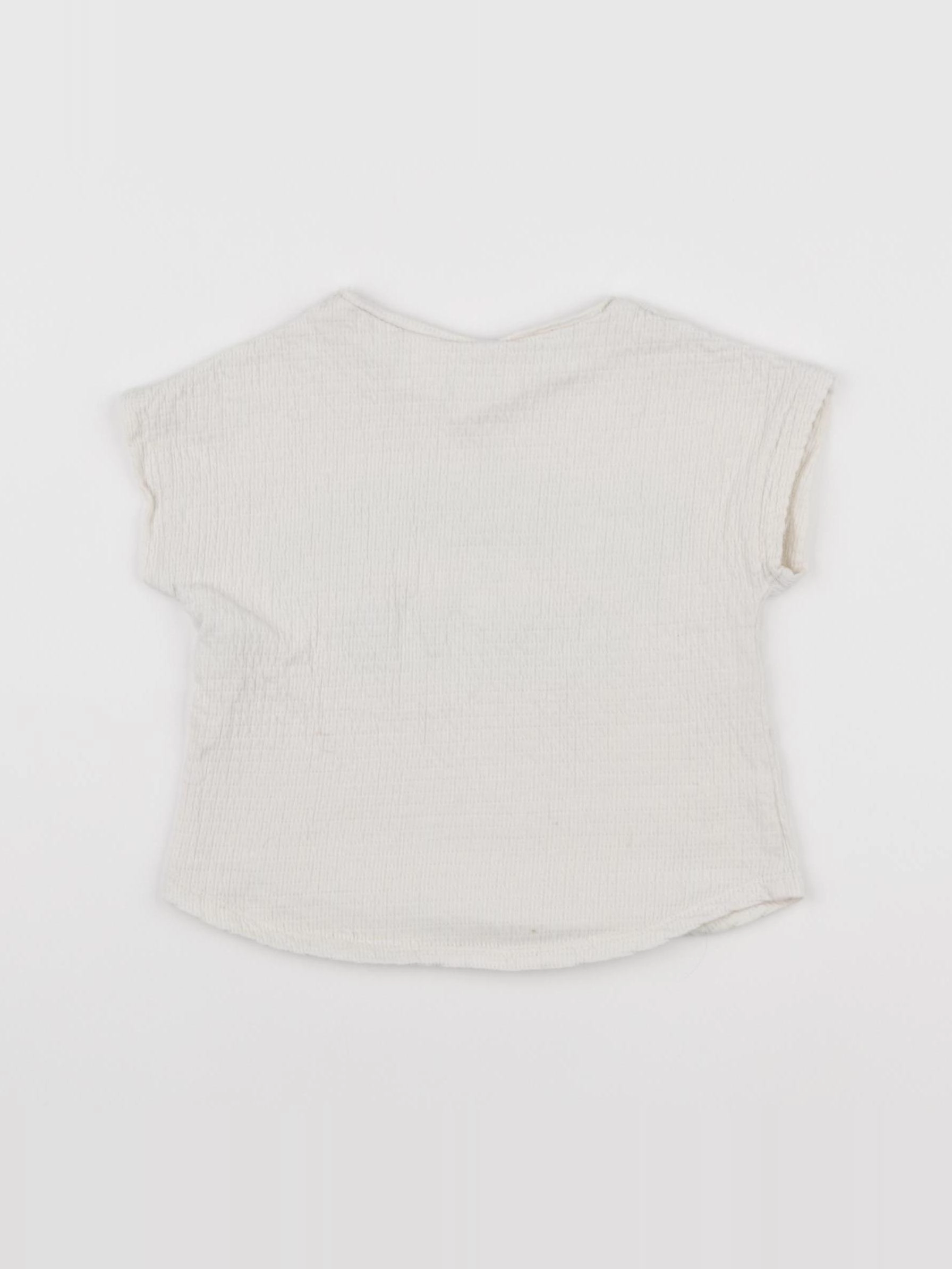 Zara - tee-shirt beige, vert - 18/24 mois