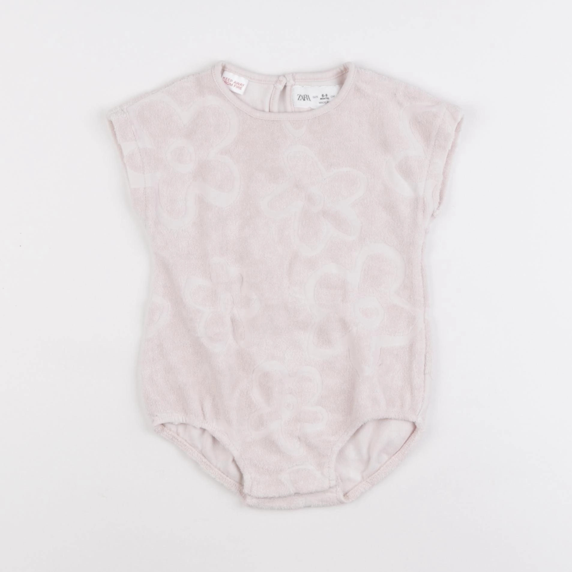 Zara - combinaison rose - 6/9 mois