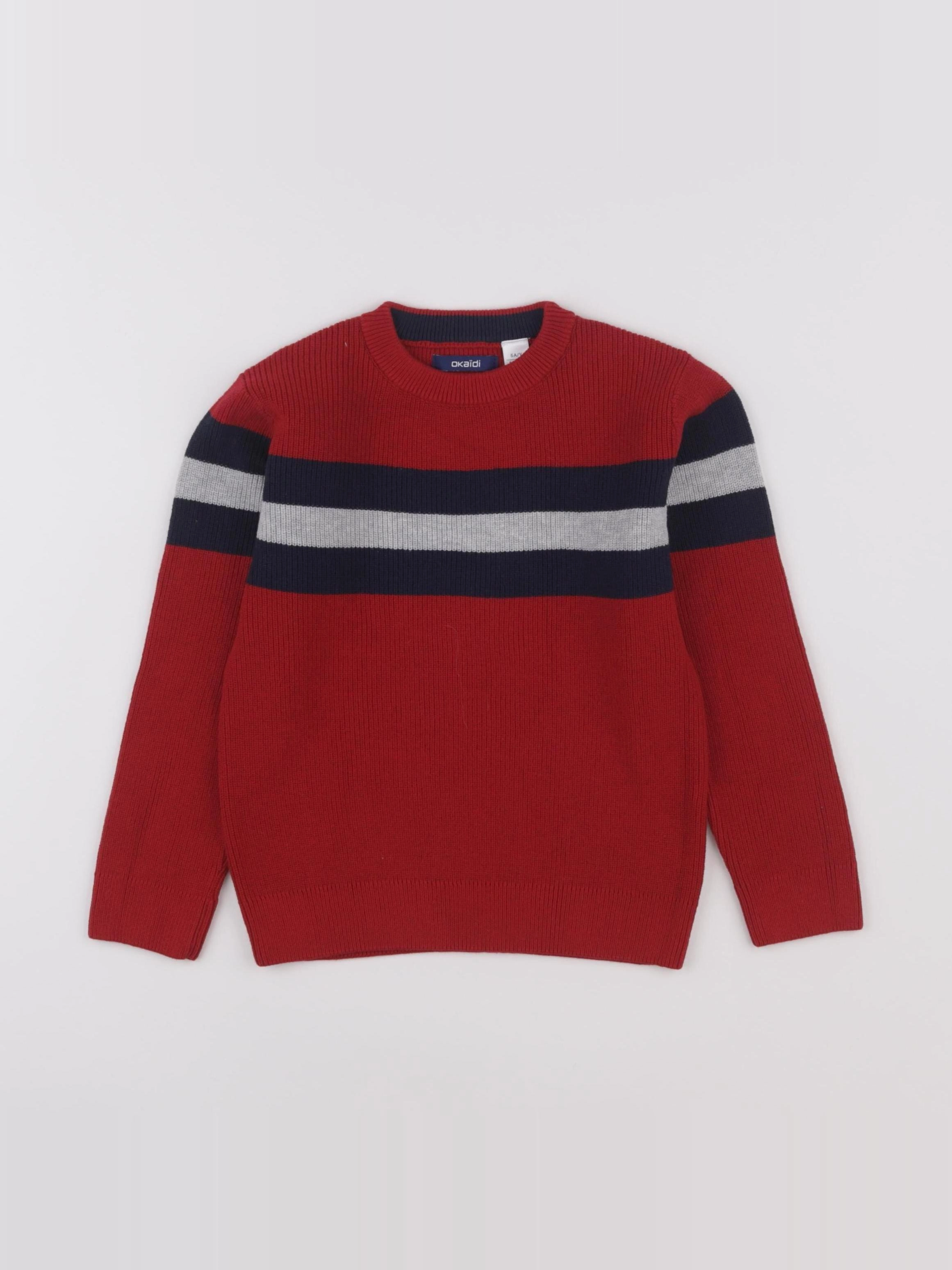 Okaidi - pull rouge - 5 ans