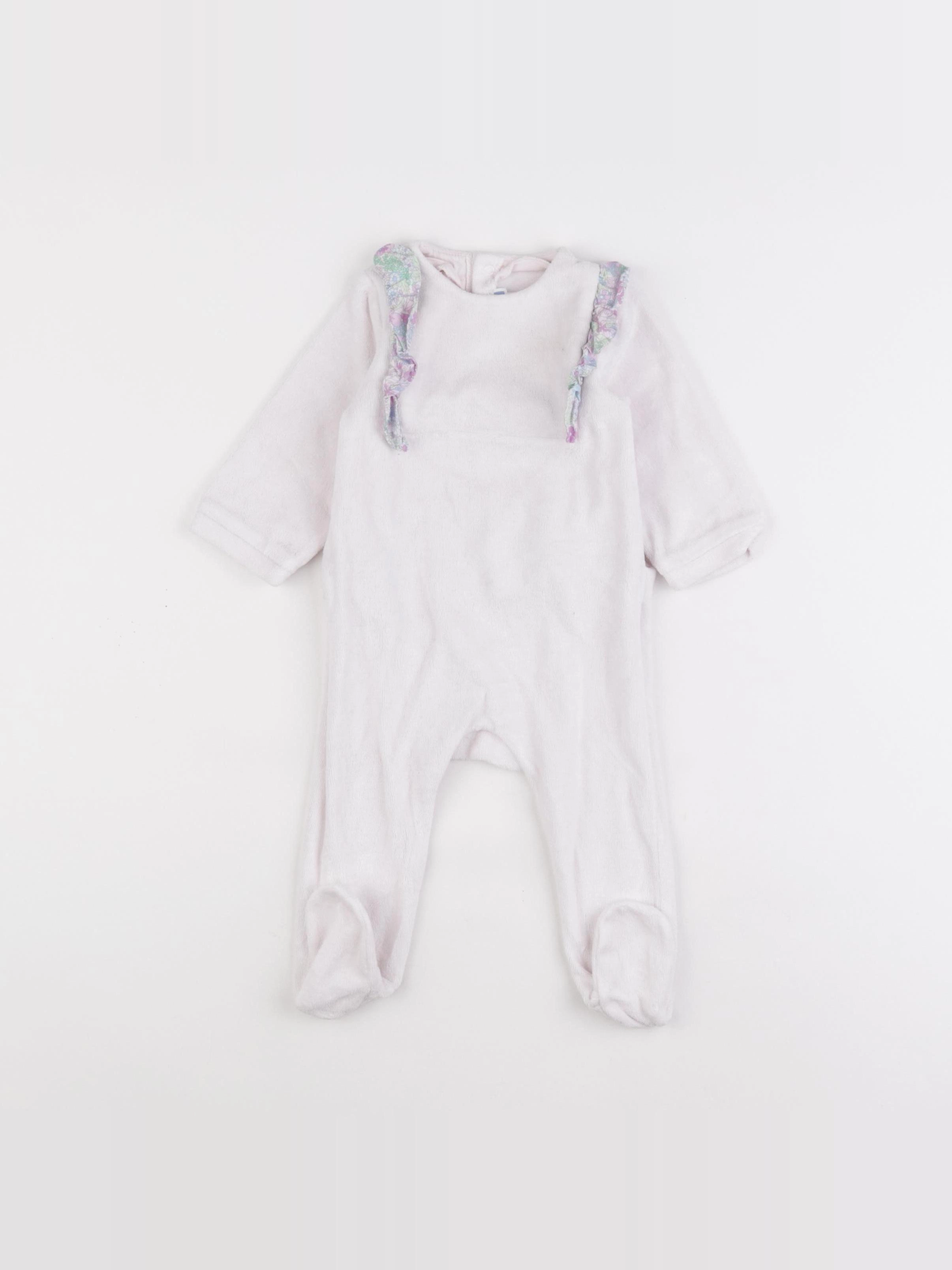 Jacadi - pyjama velours rose - 6 mois