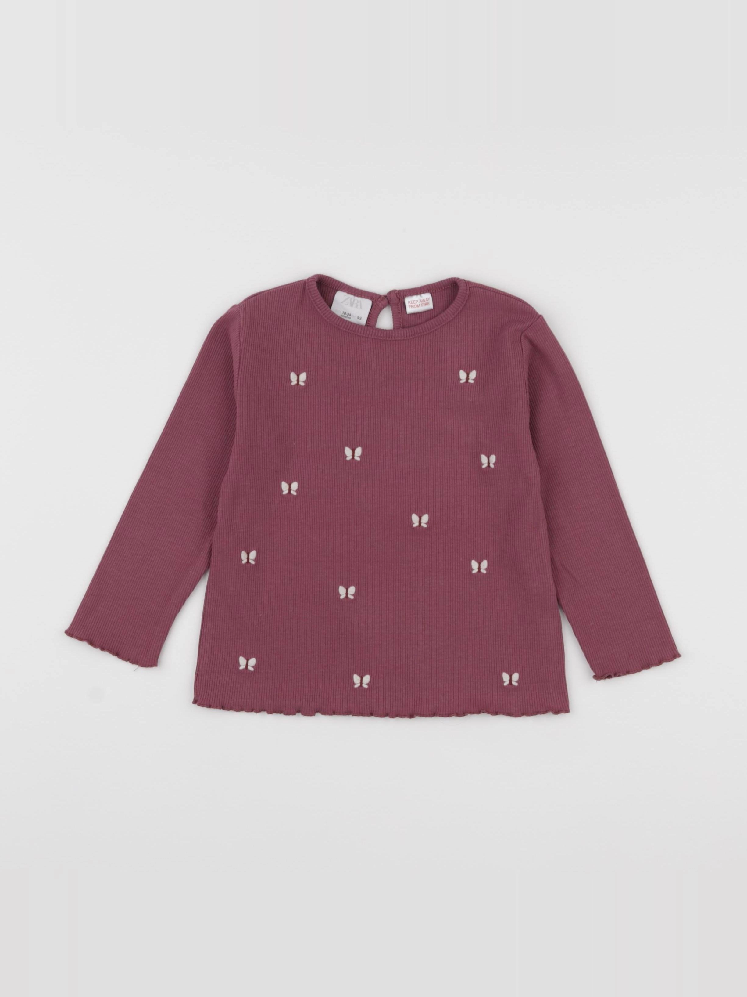 Zara - tee-shirt rose - 18/24 mois