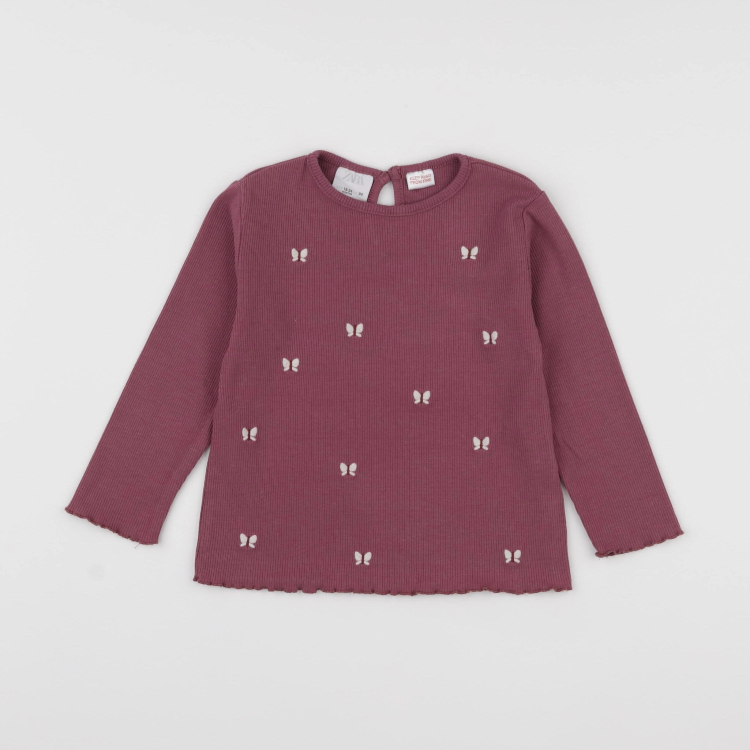 Zara - tee-shirt rose - 18/24 mois