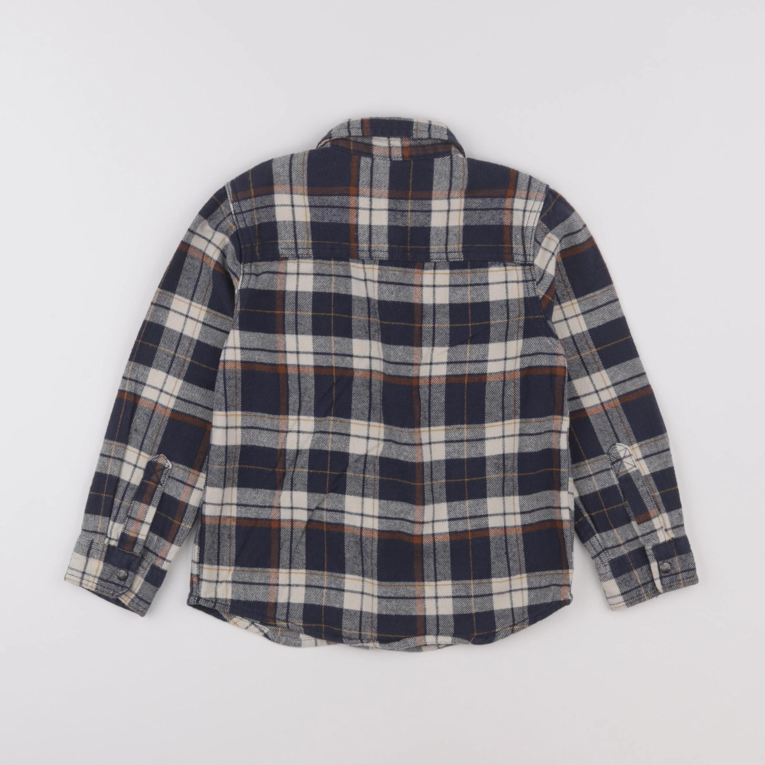 Vertbaudet - chemise bleu, beige - 6 ans
