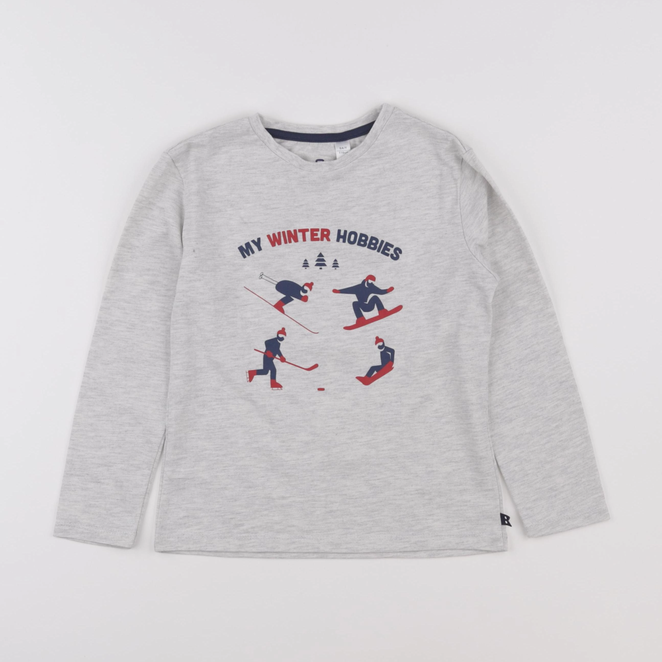 Okaidi - tee-shirt gris - 6 ans