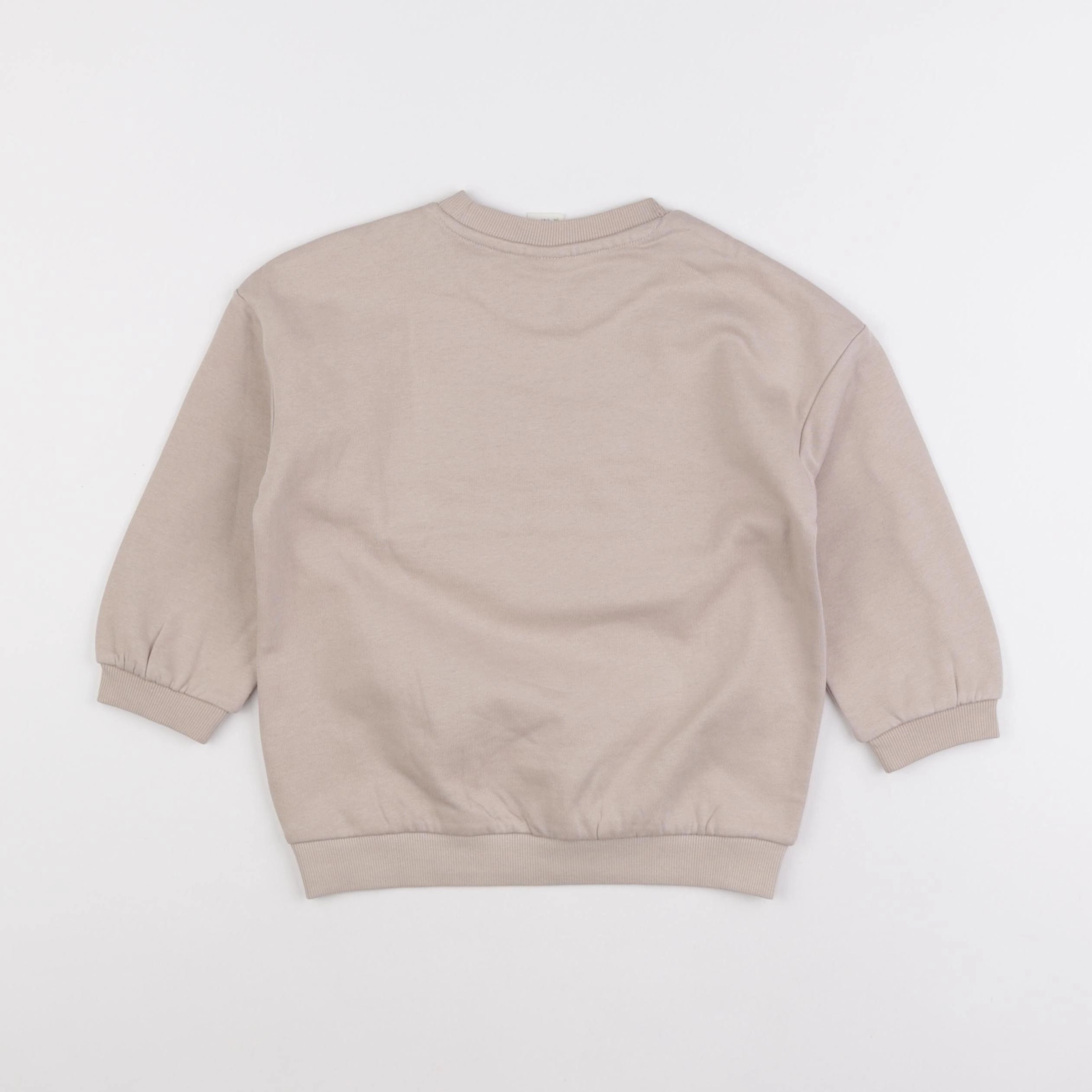 H&M - sweat beige - 3/4 ans