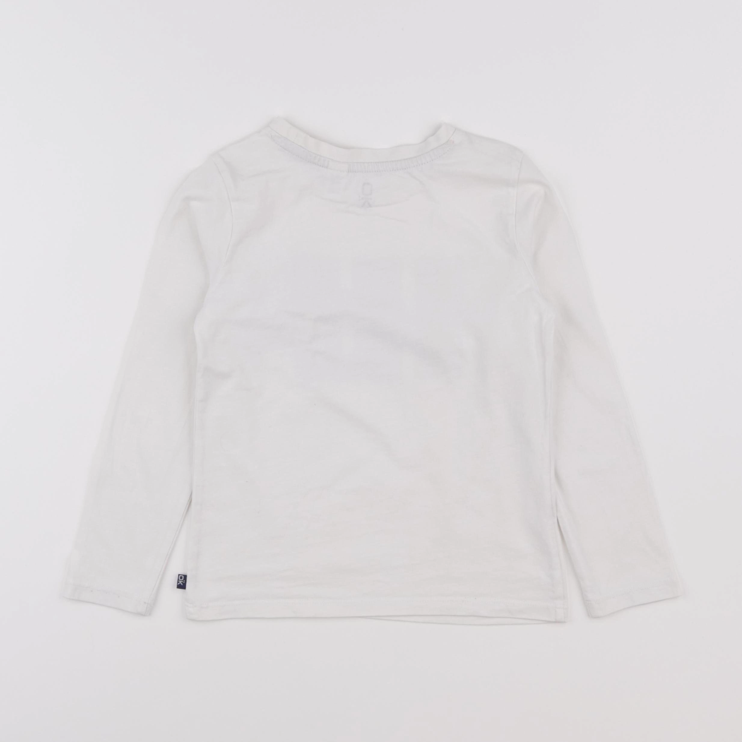 Okaidi - tee-shirt blanc - 5 ans