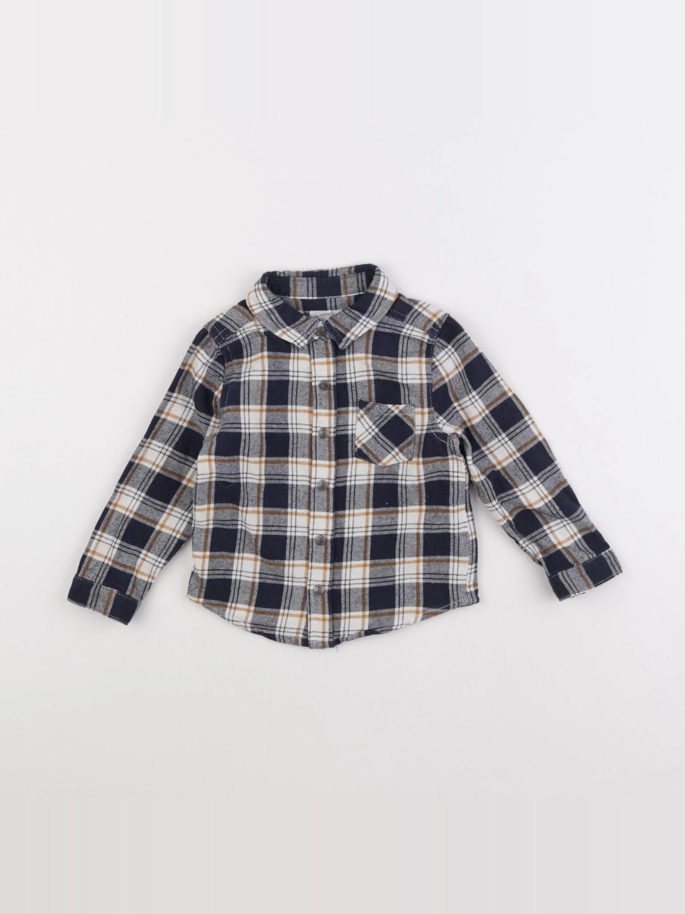 Vertbaudet - chemise bleu - 24 mois