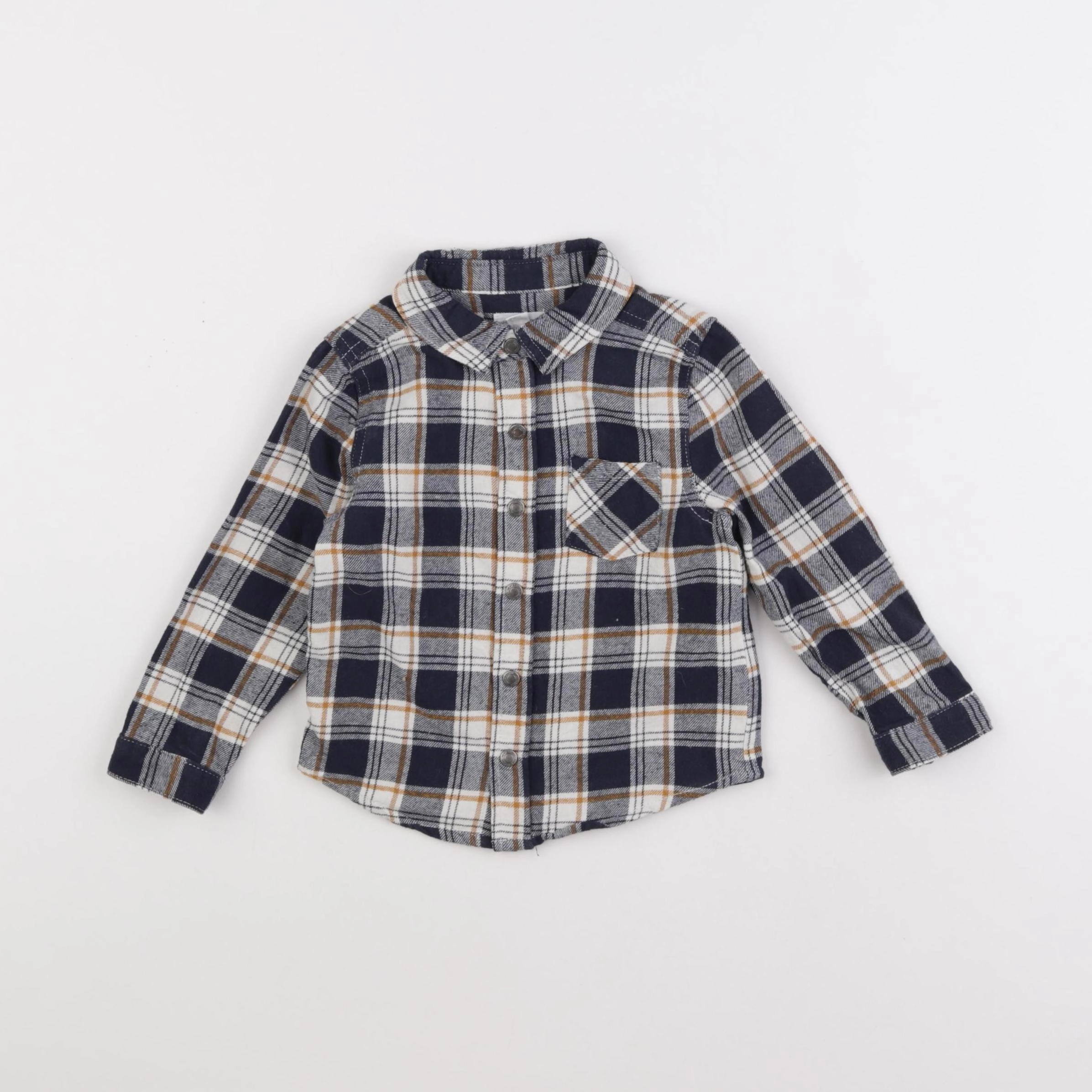 Vertbaudet - chemise bleu - 24 mois
