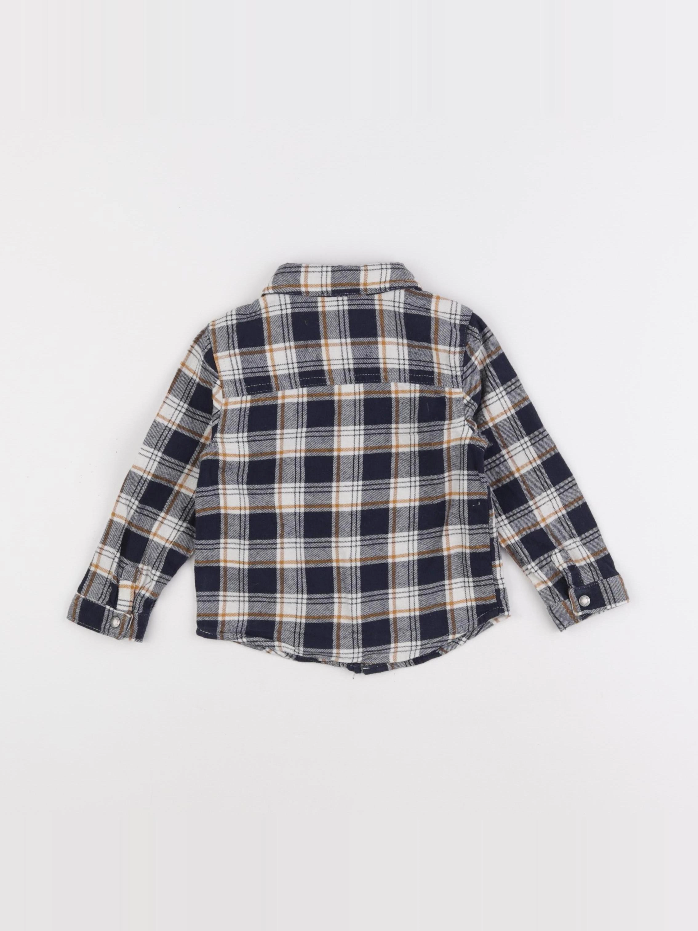 Vertbaudet - chemise bleu - 24 mois
