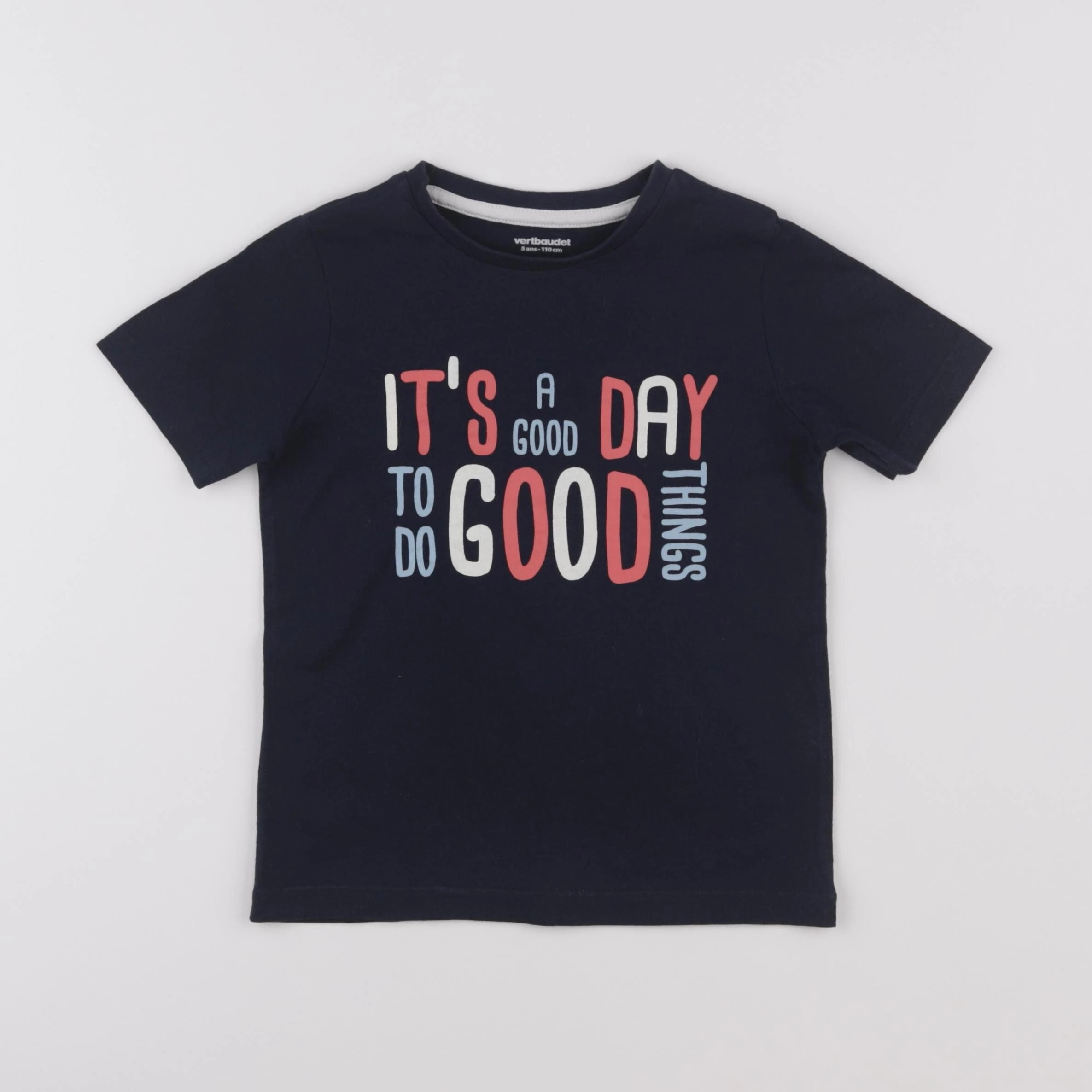 Okaidi - tee-shirt bleu - 5 ans