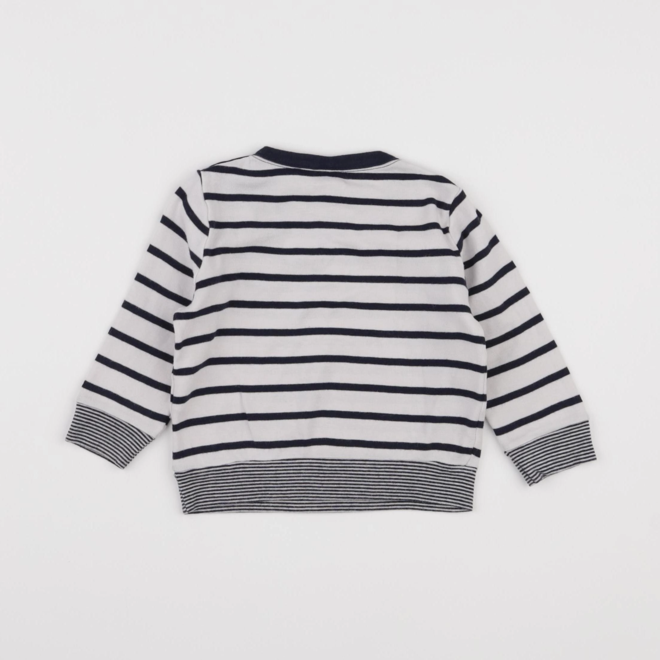 Petit Bateau - tee-shirt bleu - 12 mois