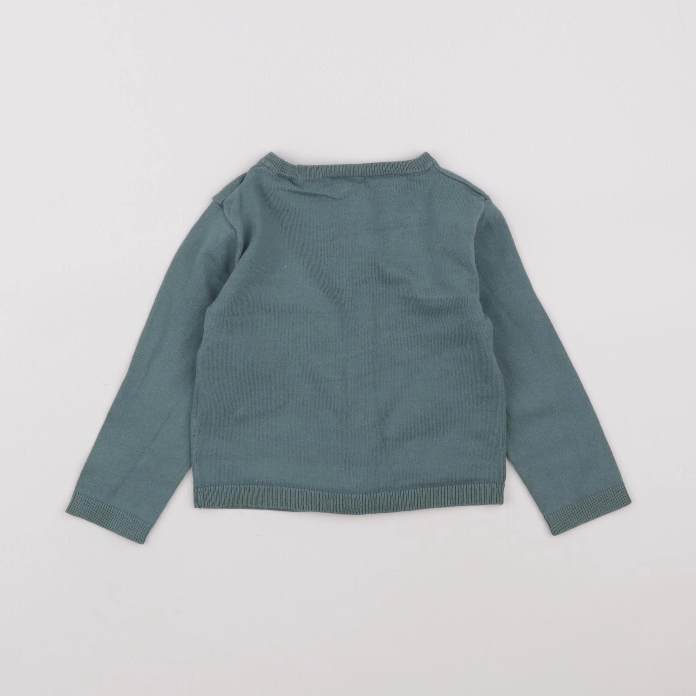Vertbaudet - gilet vert - 3 ans