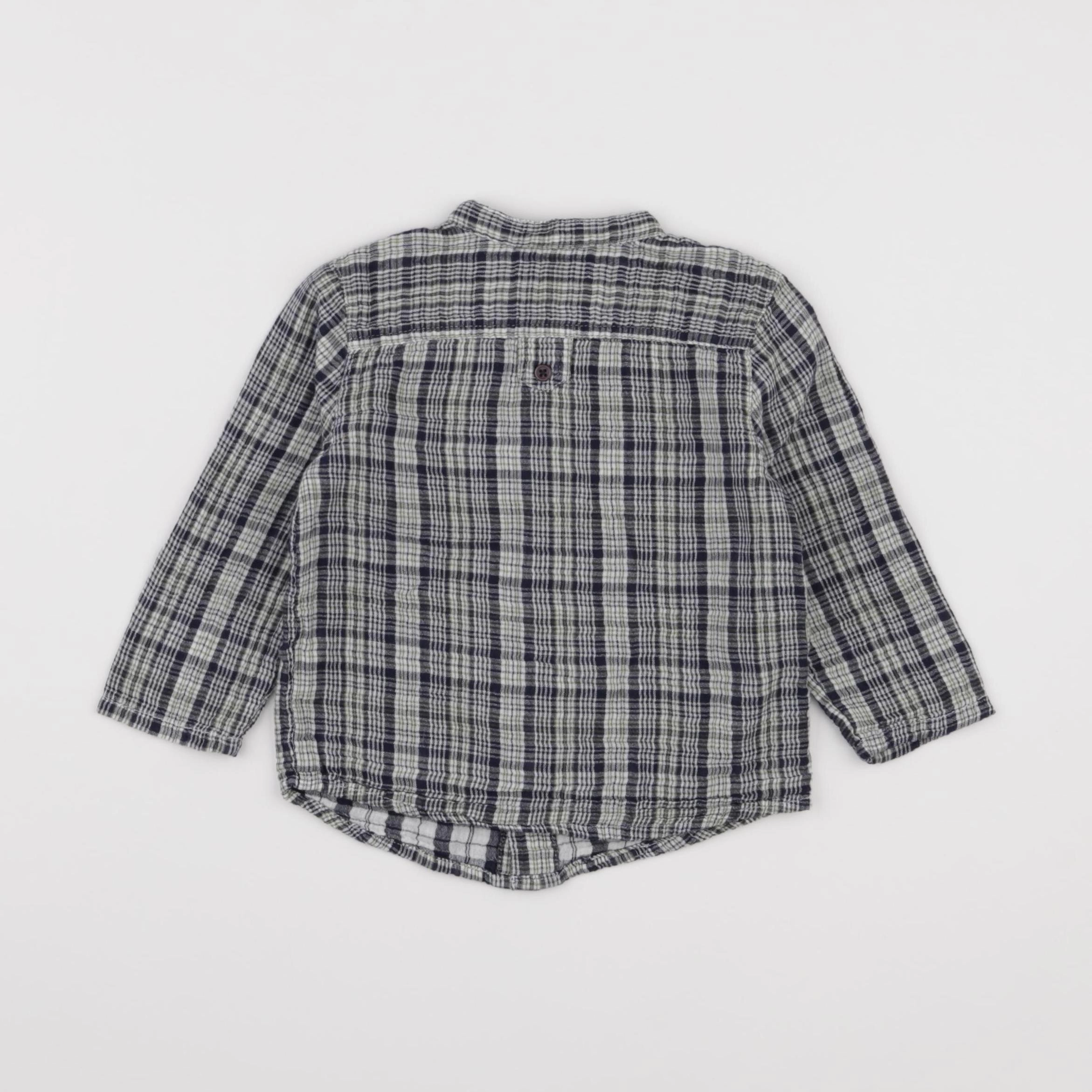 Boutchou - chemise bleu - 18 mois
