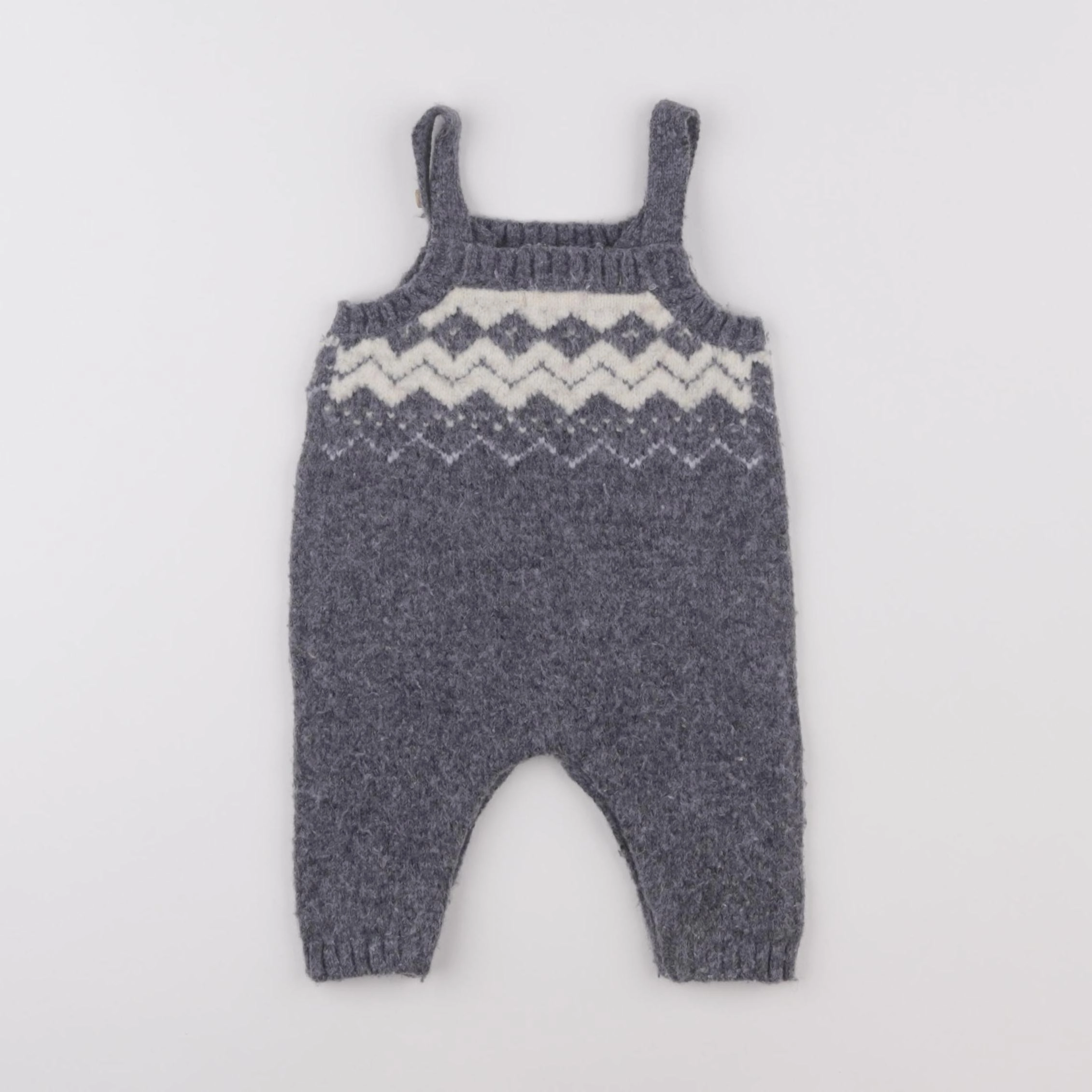 Vertbaudet - combinaison gris - 3 mois
