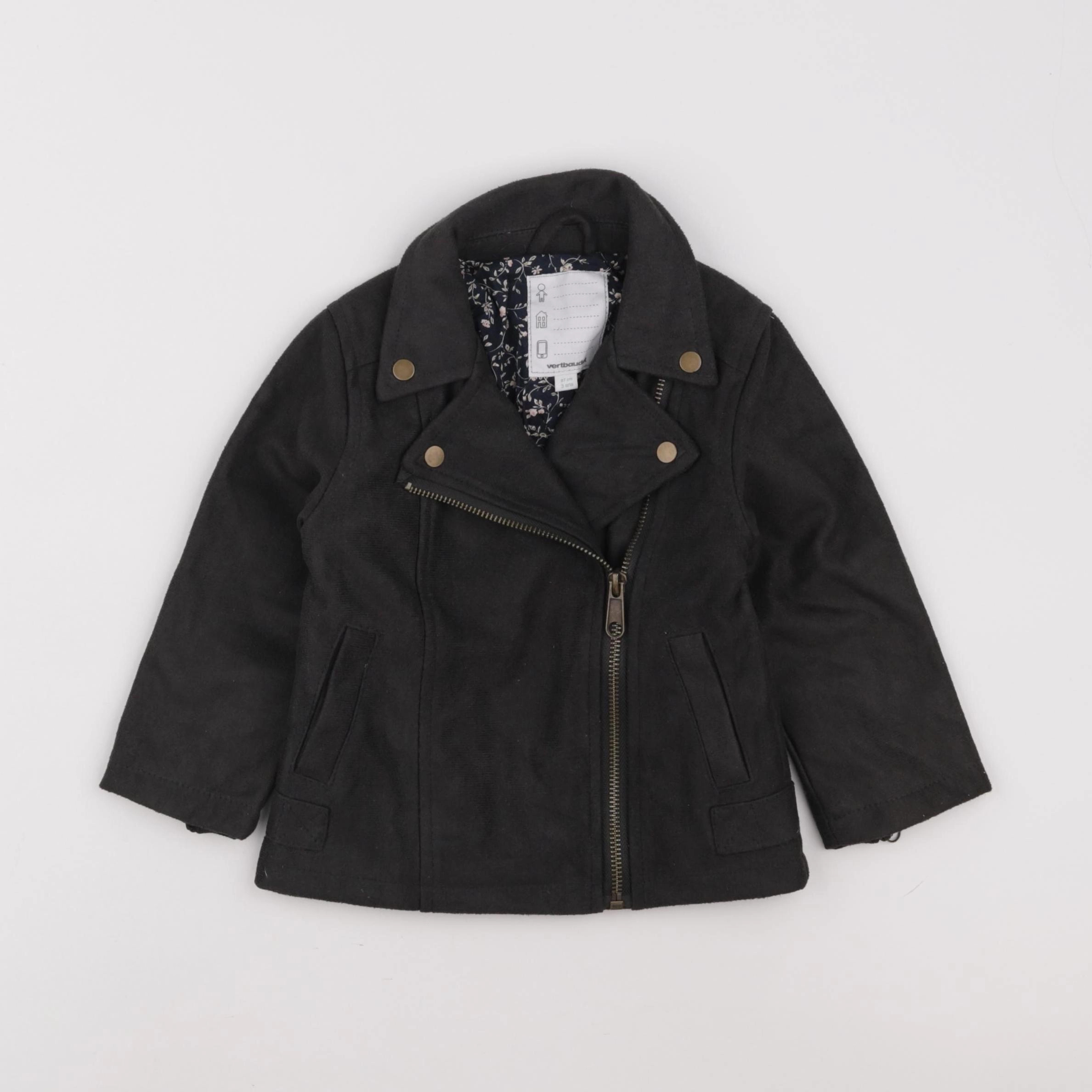 Vertbaudet - veste gris - 3 ans