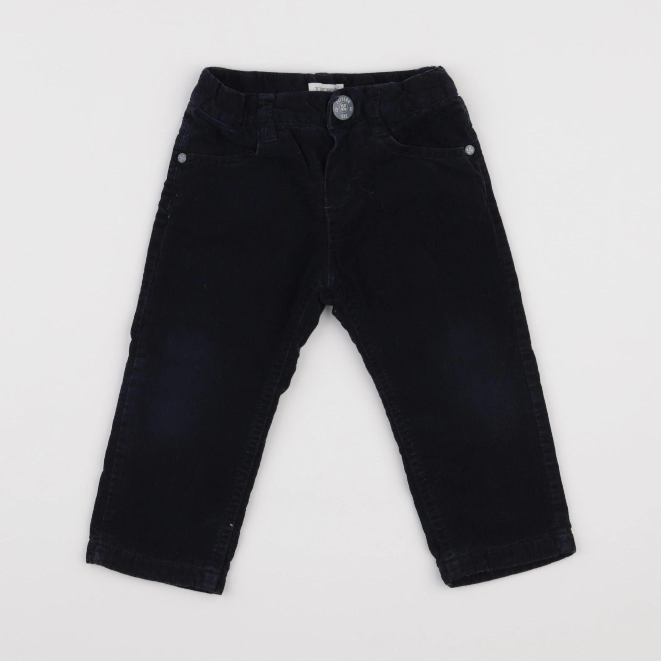 IKKS - pantalon doublé bleu - 12 mois