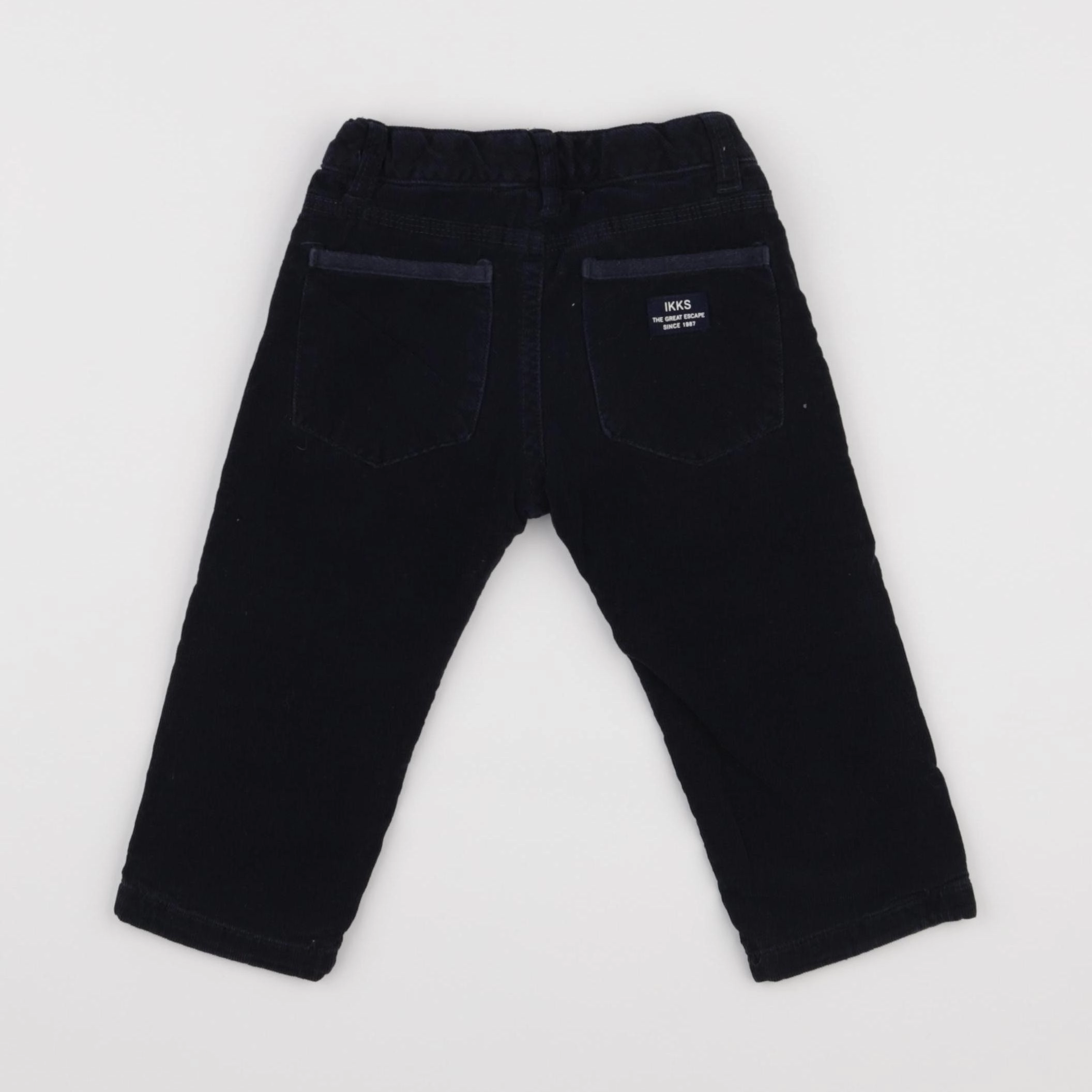 IKKS - pantalon doublé bleu - 12 mois