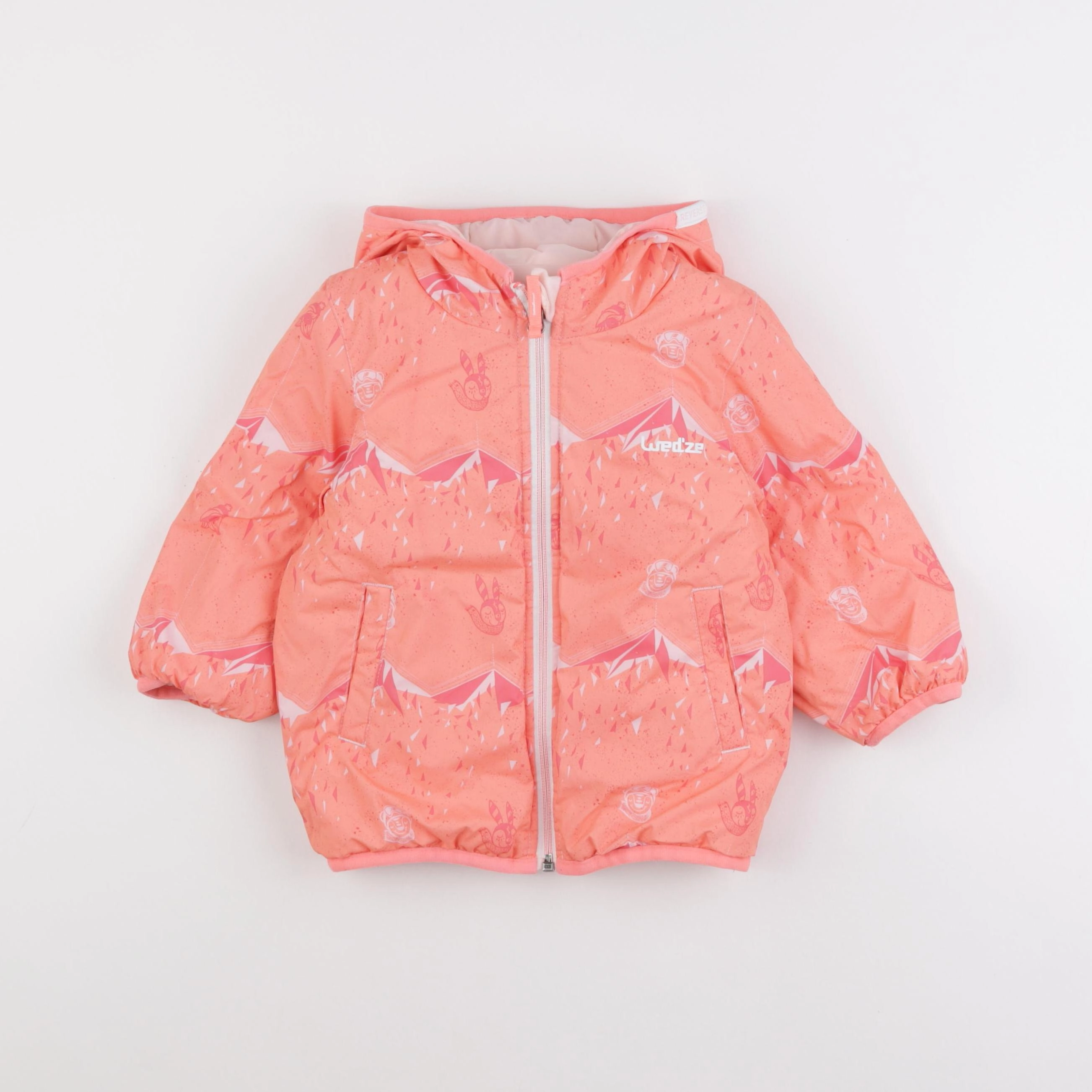 Decathlon ski - doudoune orange - 2 ans
