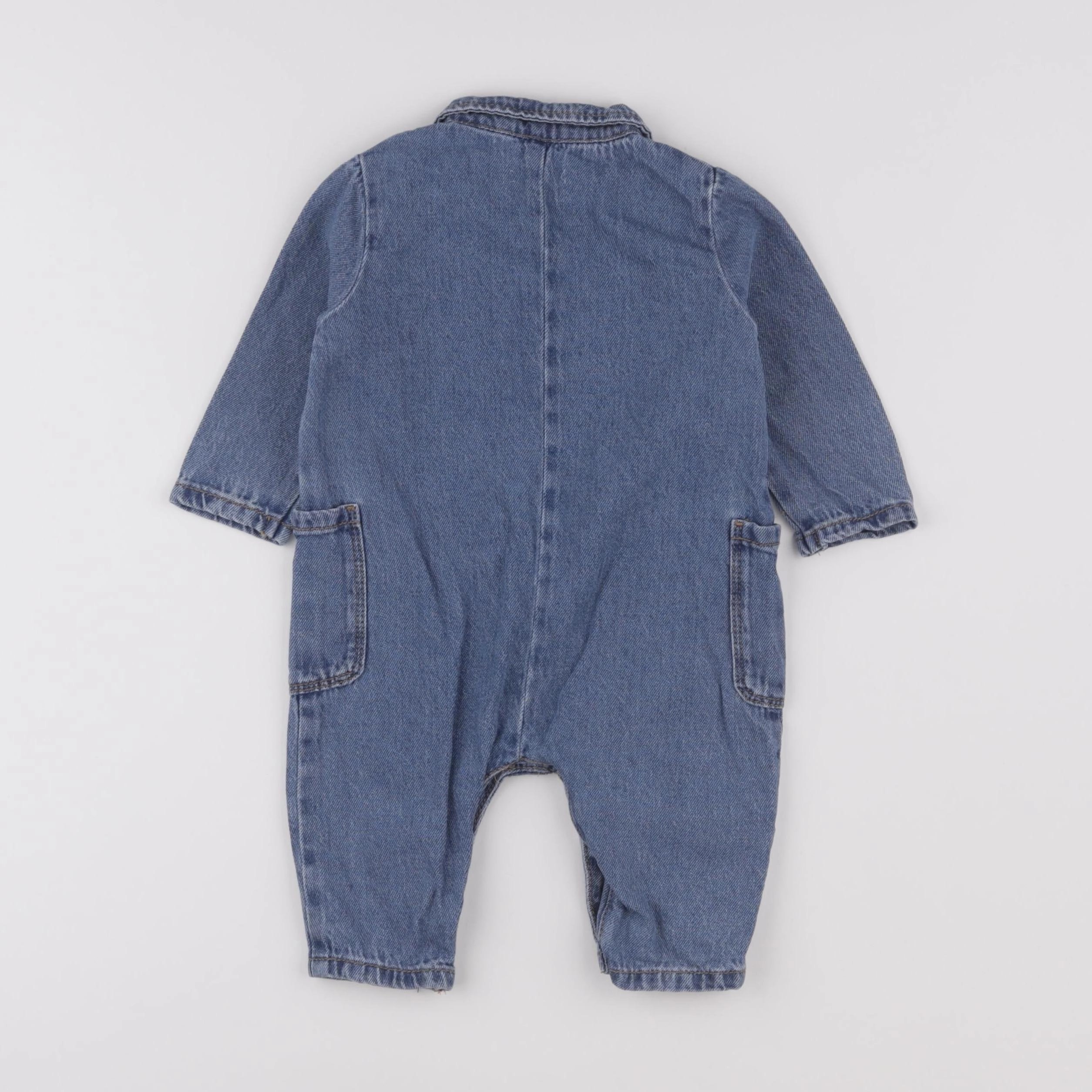 Vertbaudet - combinaison bleu - 6 mois
