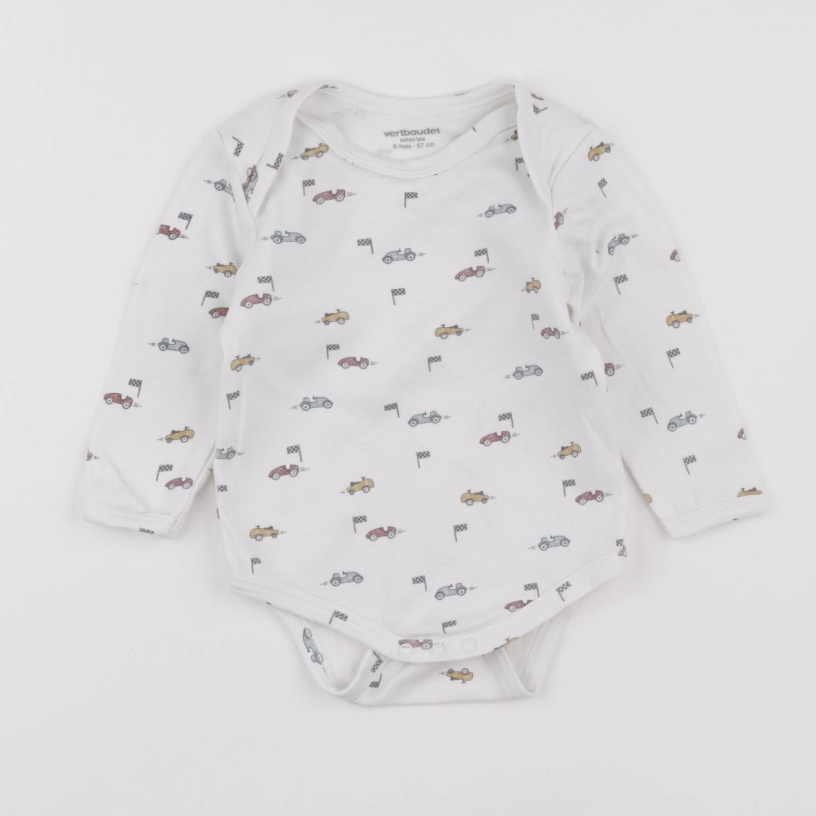 Vertbaudet - body blanc - 6 mois
