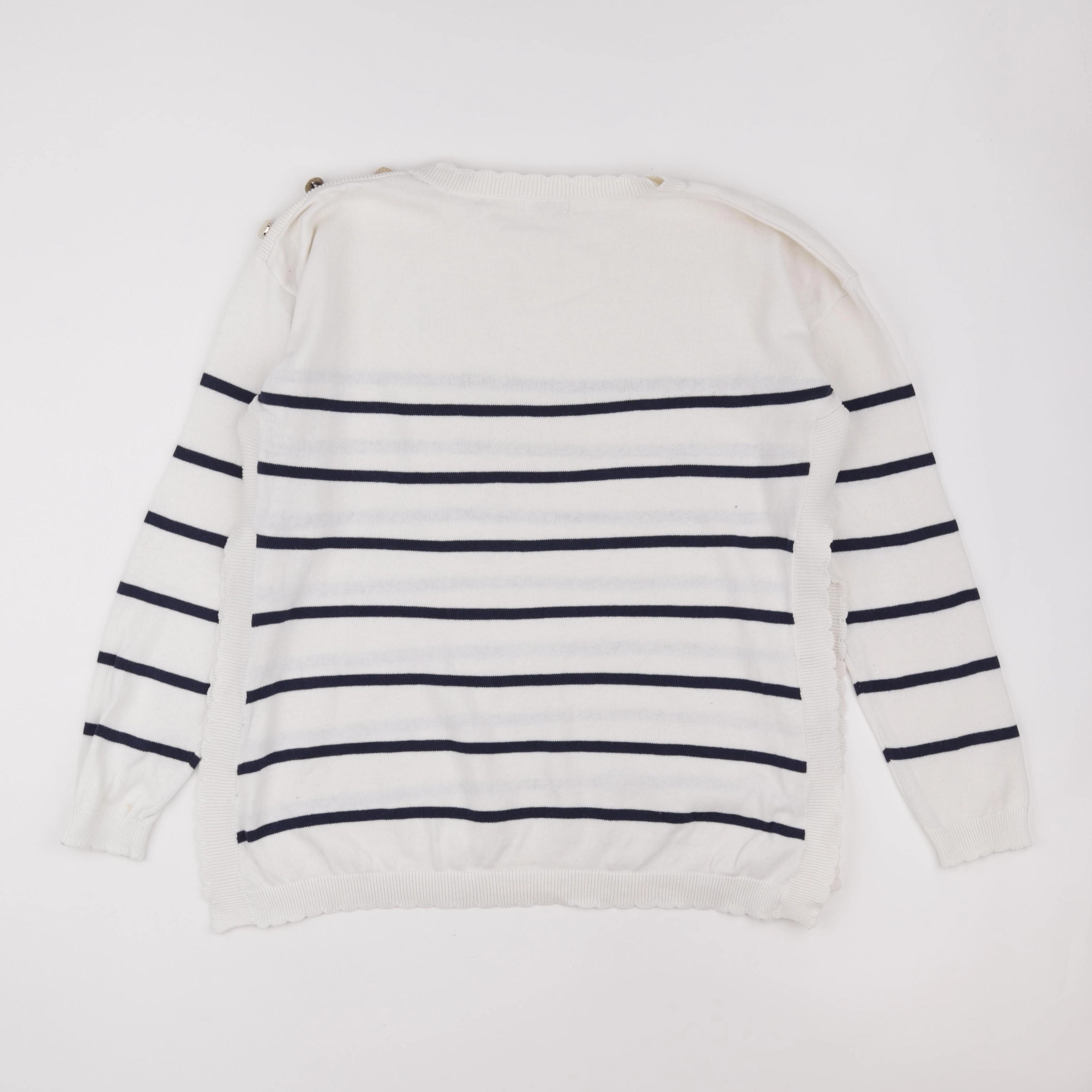 Vertbaudet - pull allaitement, grossesse blanc, bleu - 38 à 40