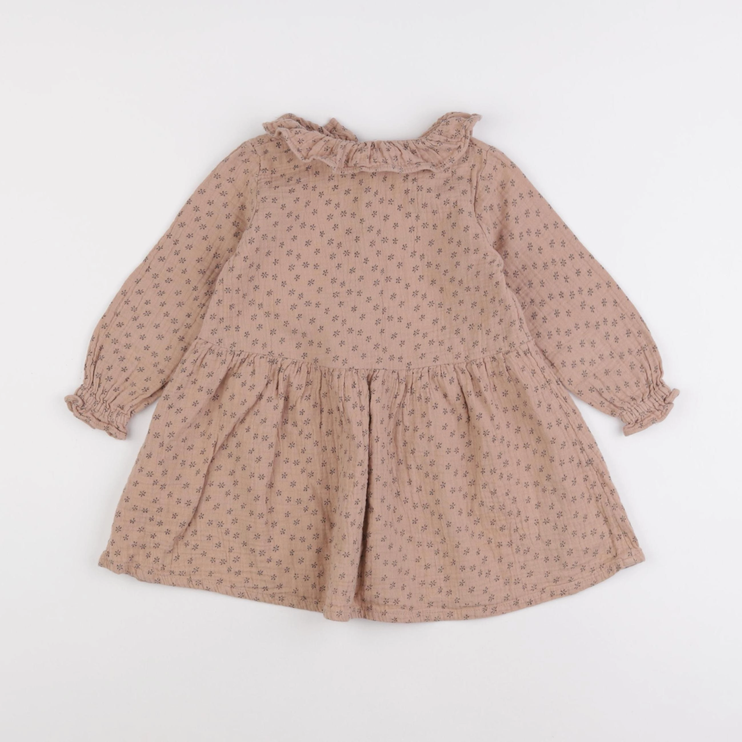 Vertbaudet - robe beige - 3 ans