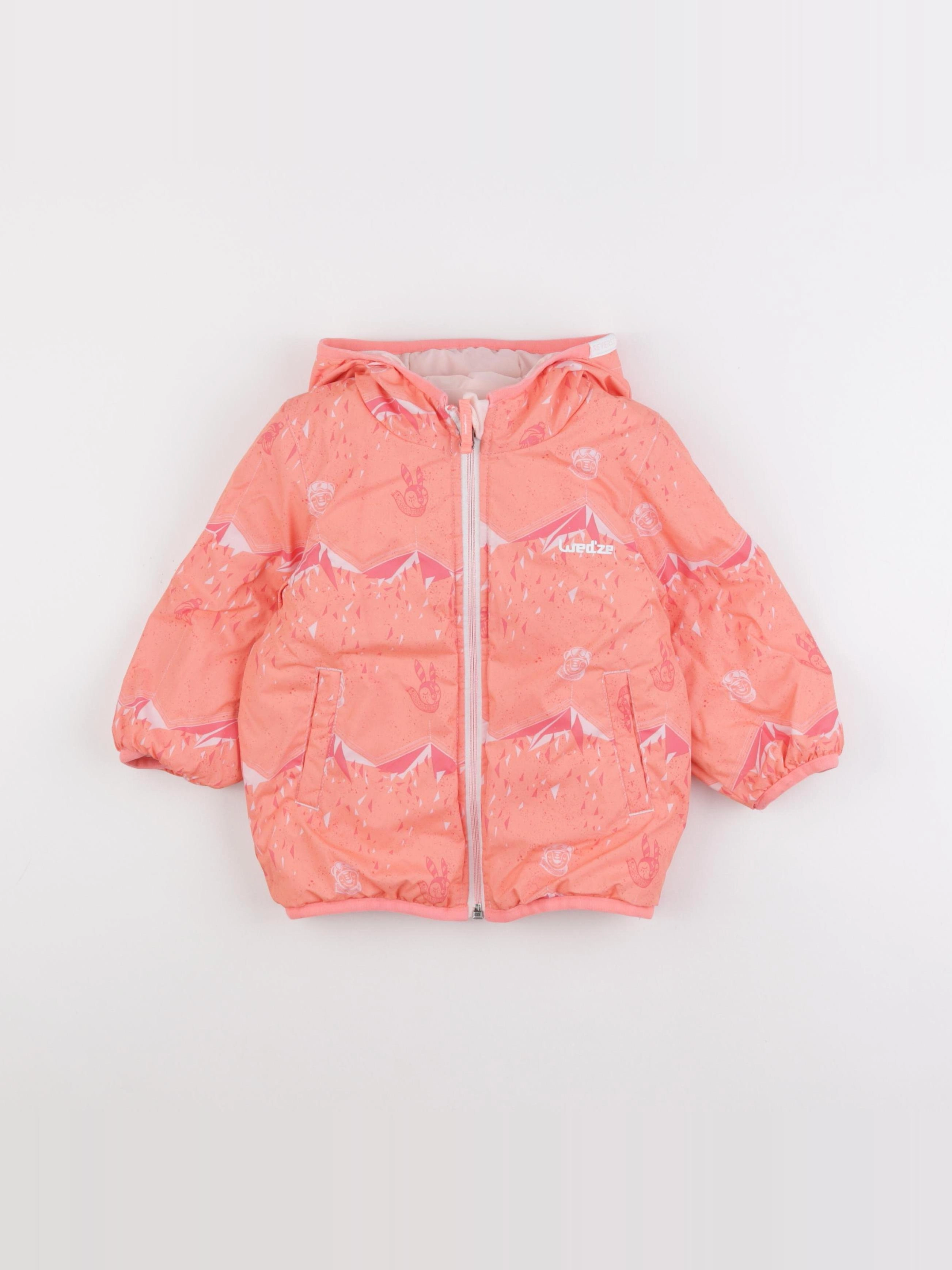 Decathlon ski - manteau de ski rose - 18 mois