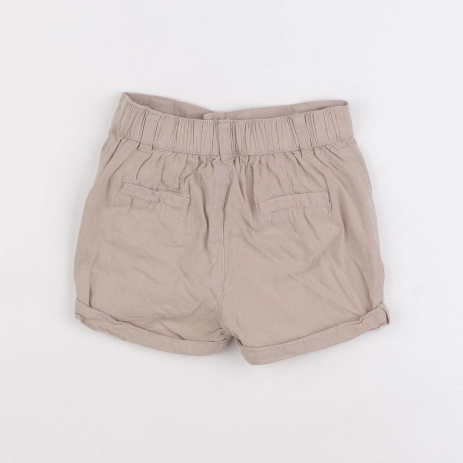 Vertbaudet - short beige - 12 mois